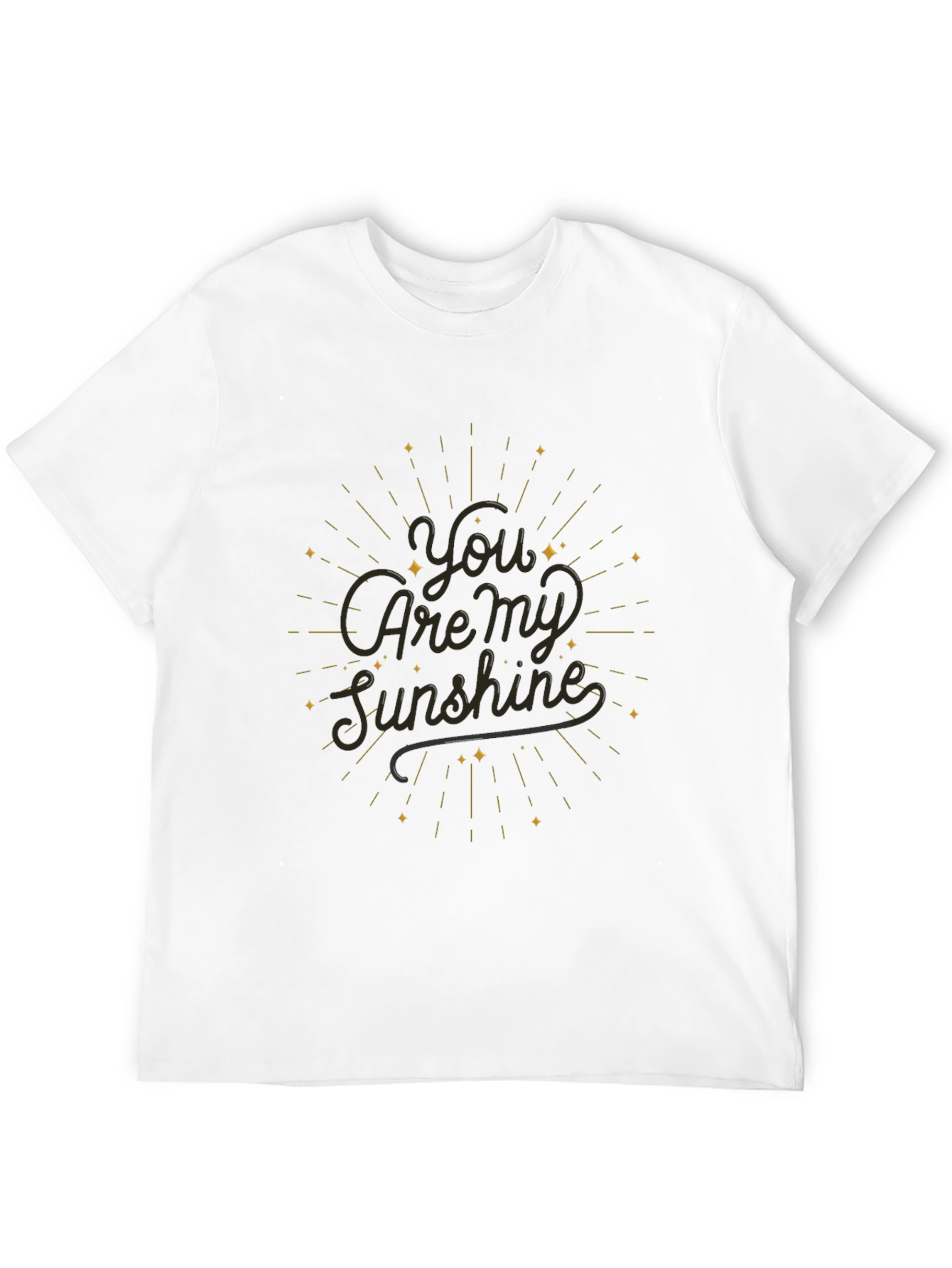 You Are My Sunshine Black T-Shirt