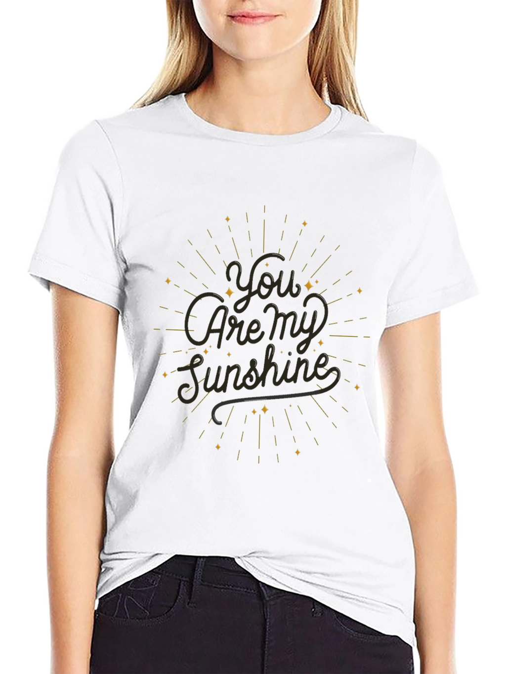 You Are My Sunshine Black T-Shirt