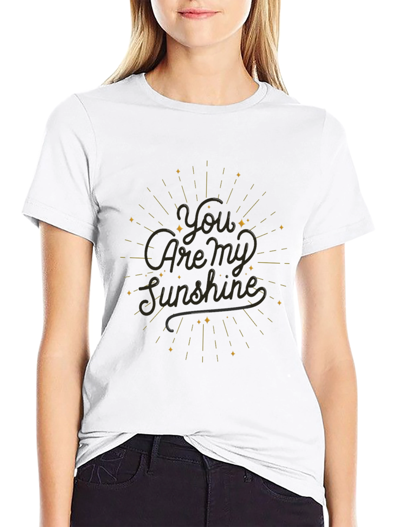 You Are My Sunshine Black T-Shirt