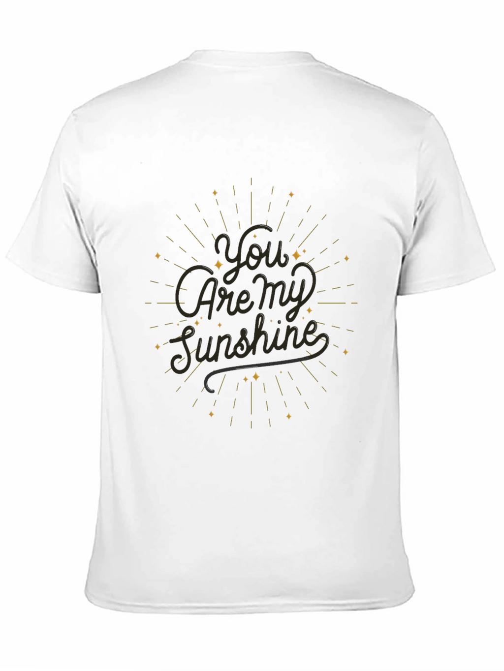 You Are My Sunshine Black T-Shirt