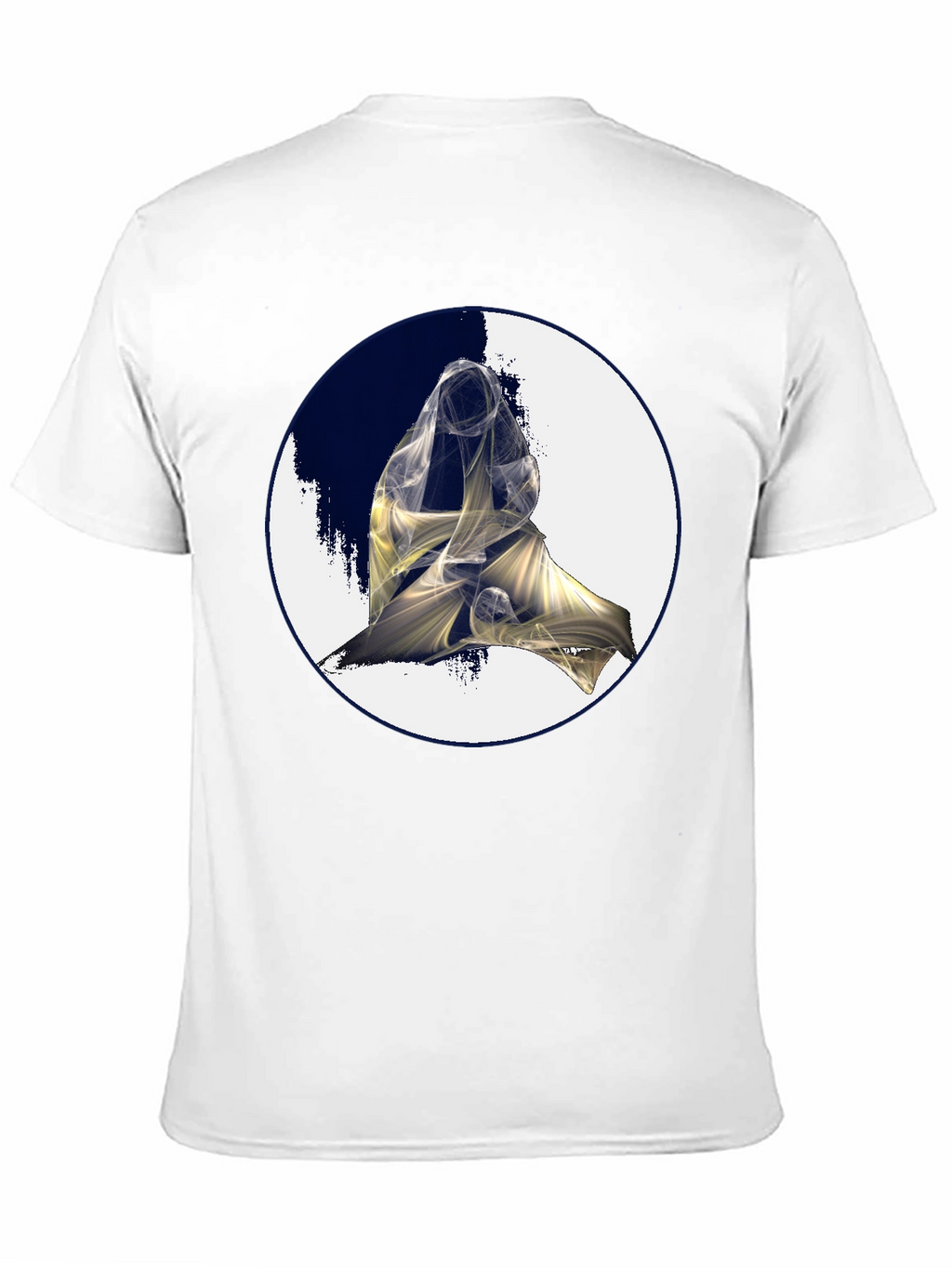 Abstract Figure Graphic Black Tee