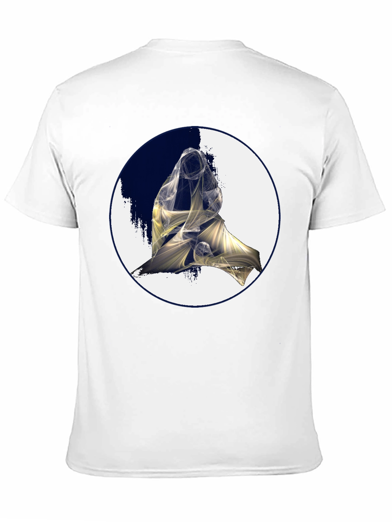 Abstract Figure Graphic Black Tee
