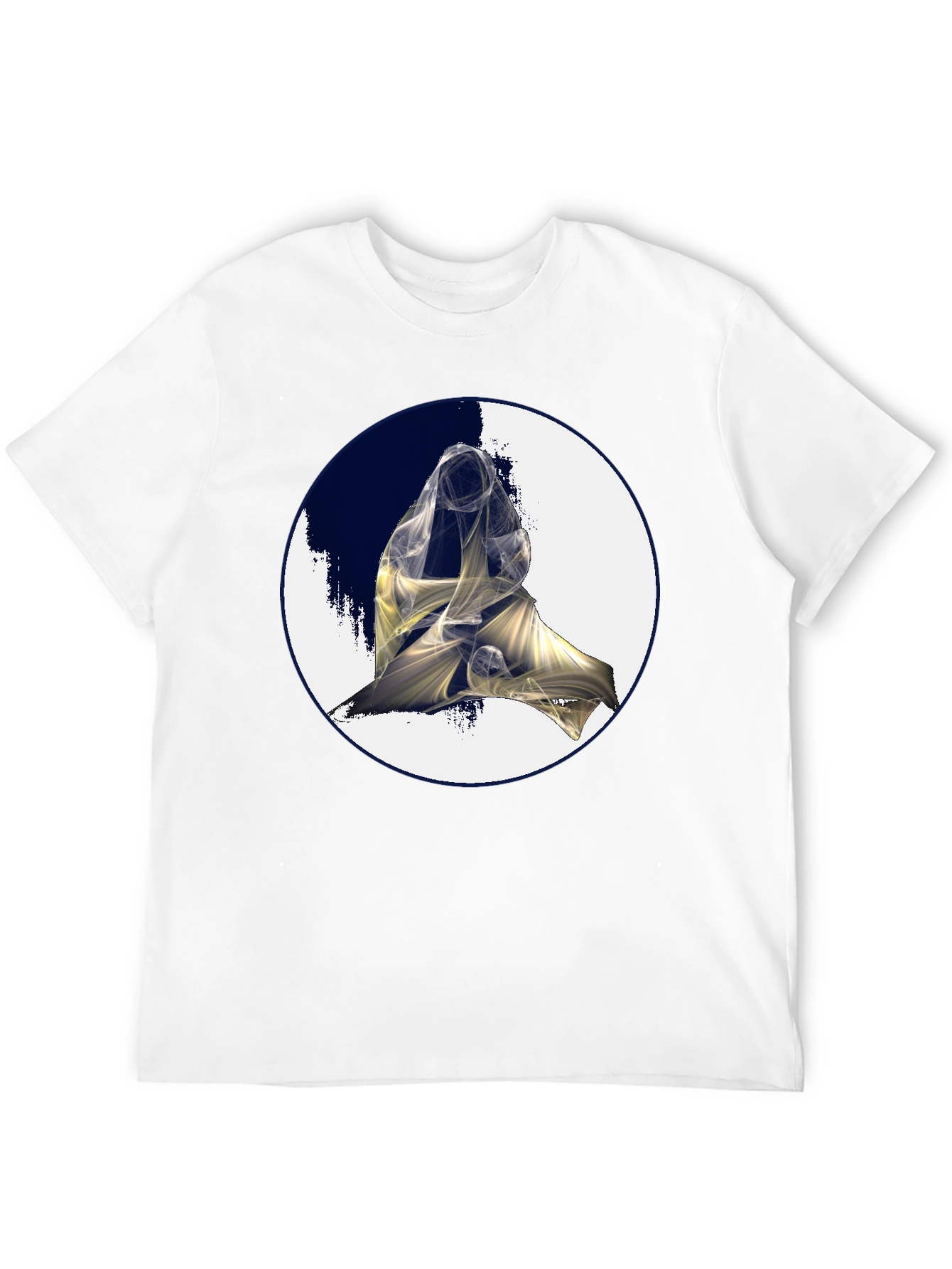 Abstract Figure Graphic Black Tee