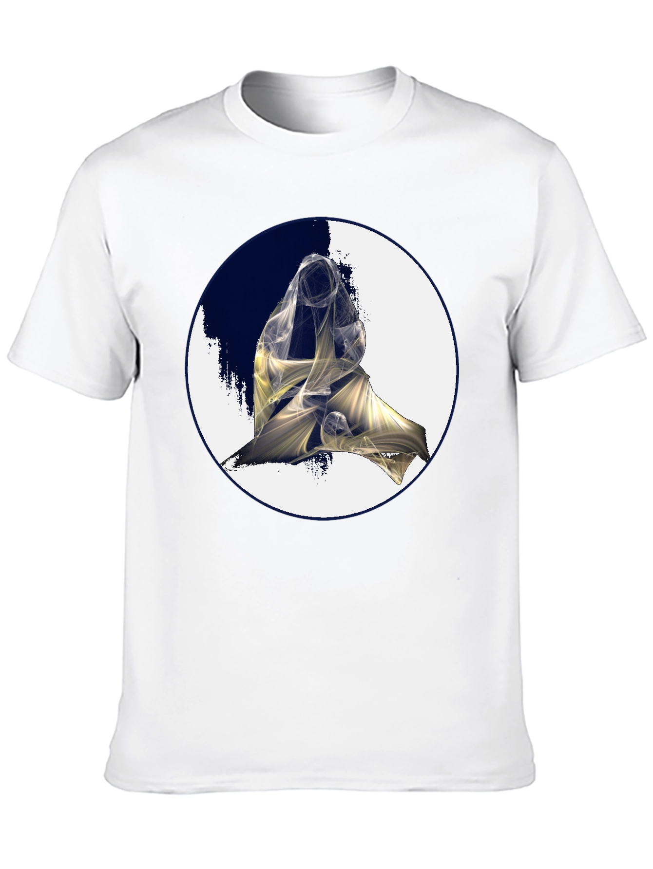 Abstract Figure Graphic Black Tee