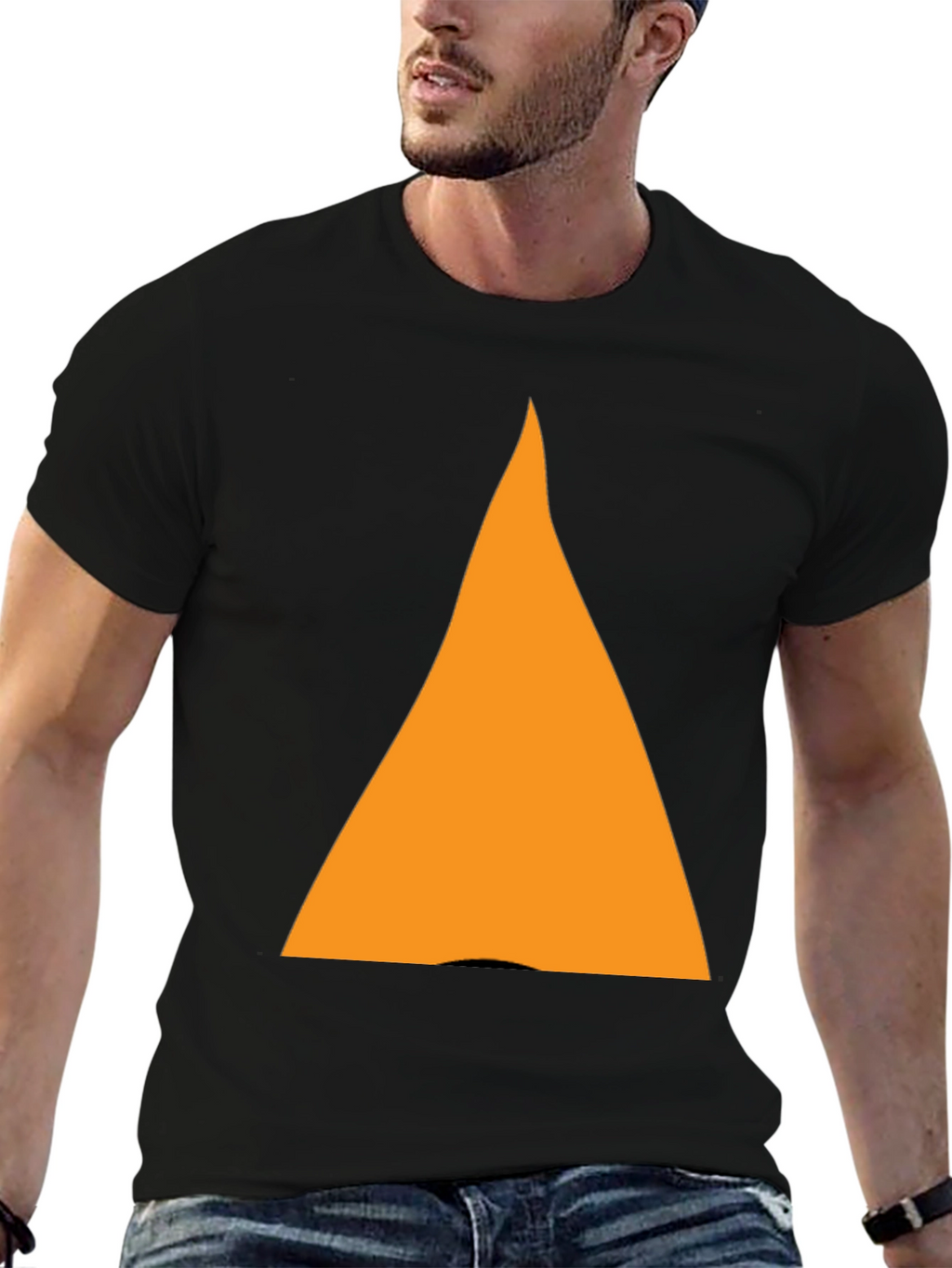 Bold Triangle Graphic Tee - Casual Style