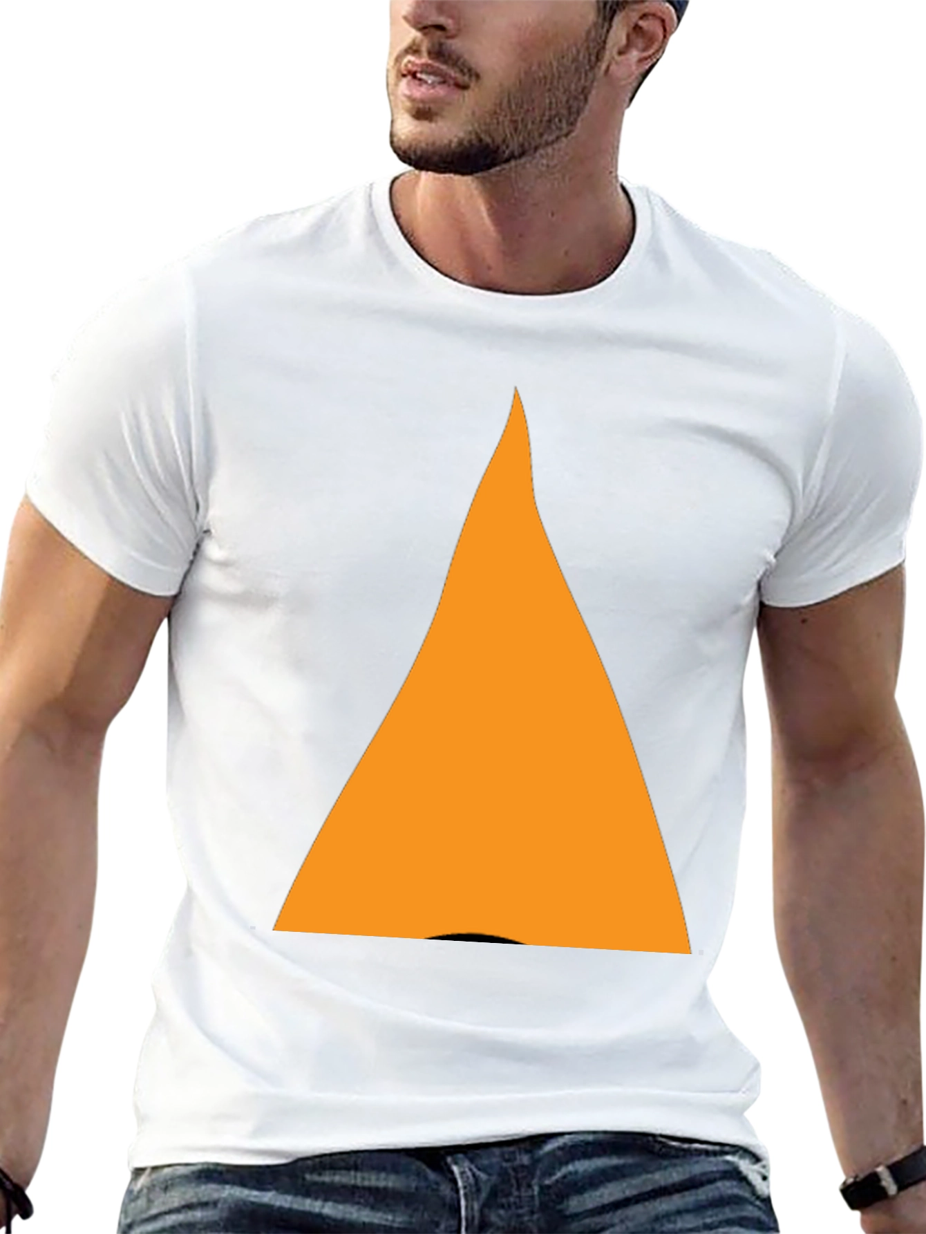 Bold Triangle Graphic Tee - Casual Style