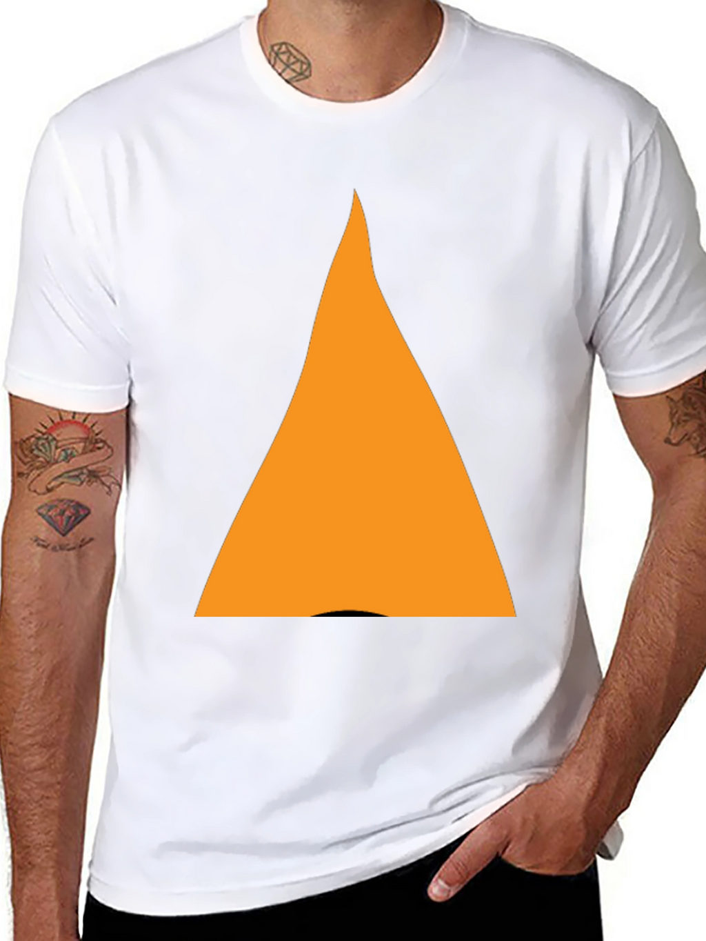 Bold Triangle Graphic Tee - Casual Style