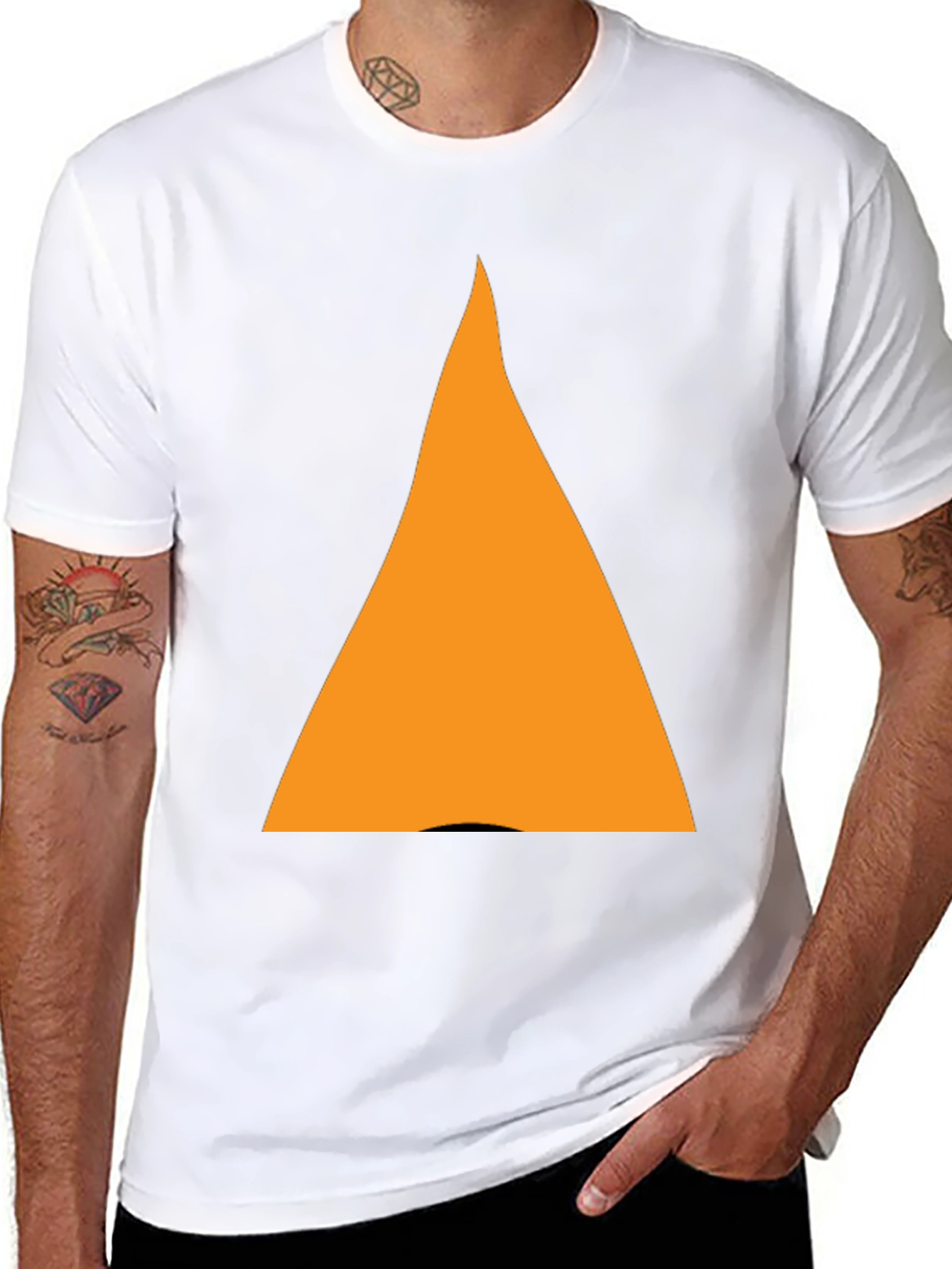 Bold Triangle Graphic Tee - Casual Style