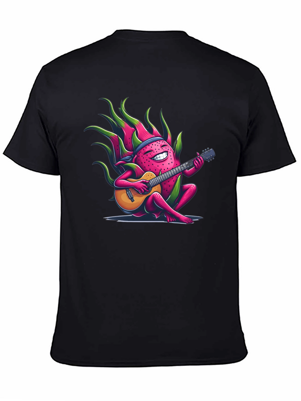 Dragon Fruit Guitarist Black T-Shirt