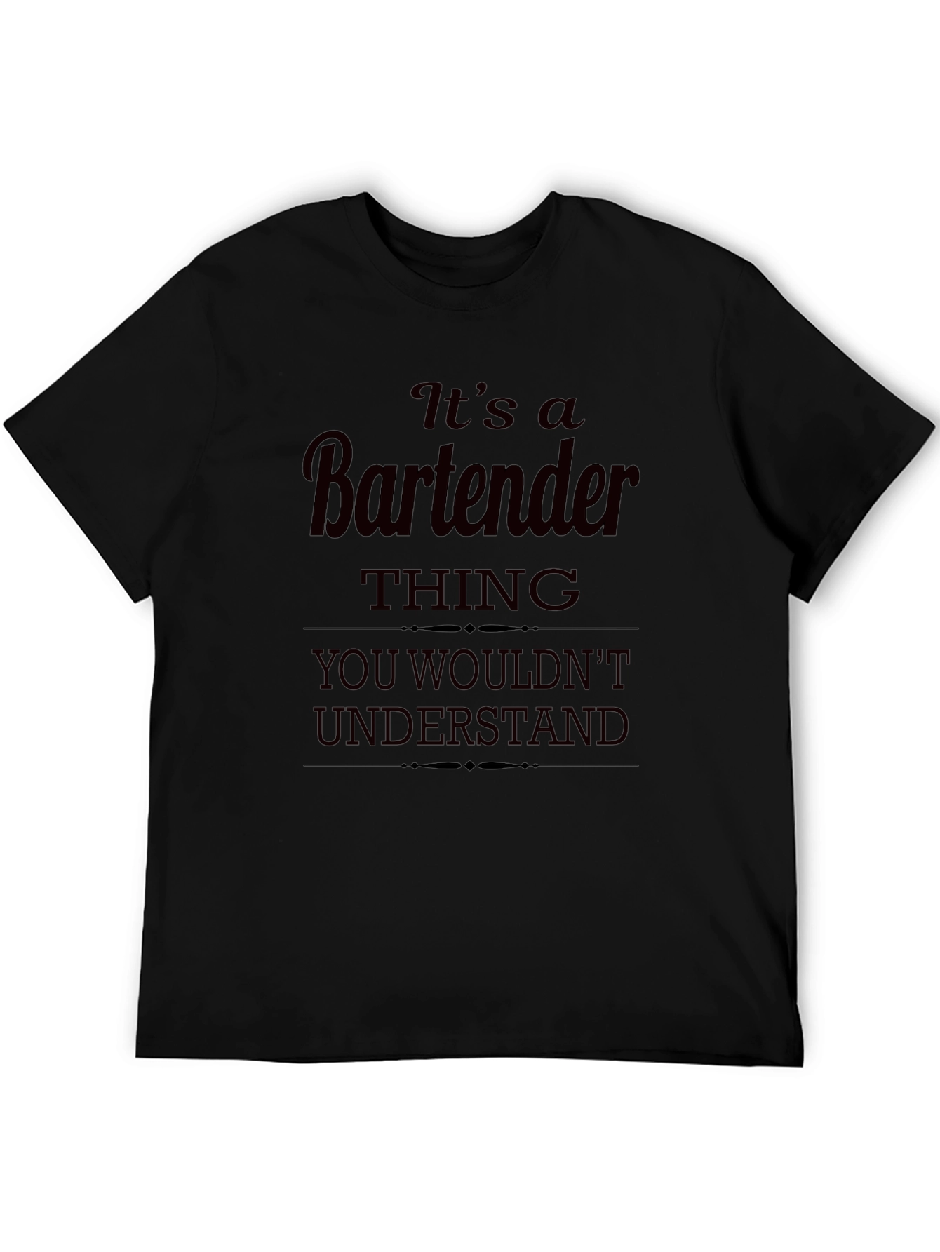 Bartender Thing T-Shirt - Soft Cotton Crew Neck