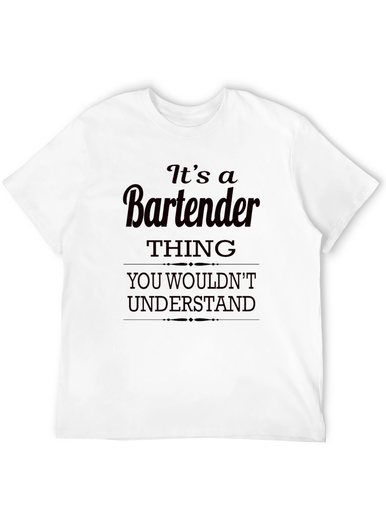 Bartender Thing T-Shirt - Soft Cotton Crew Neck