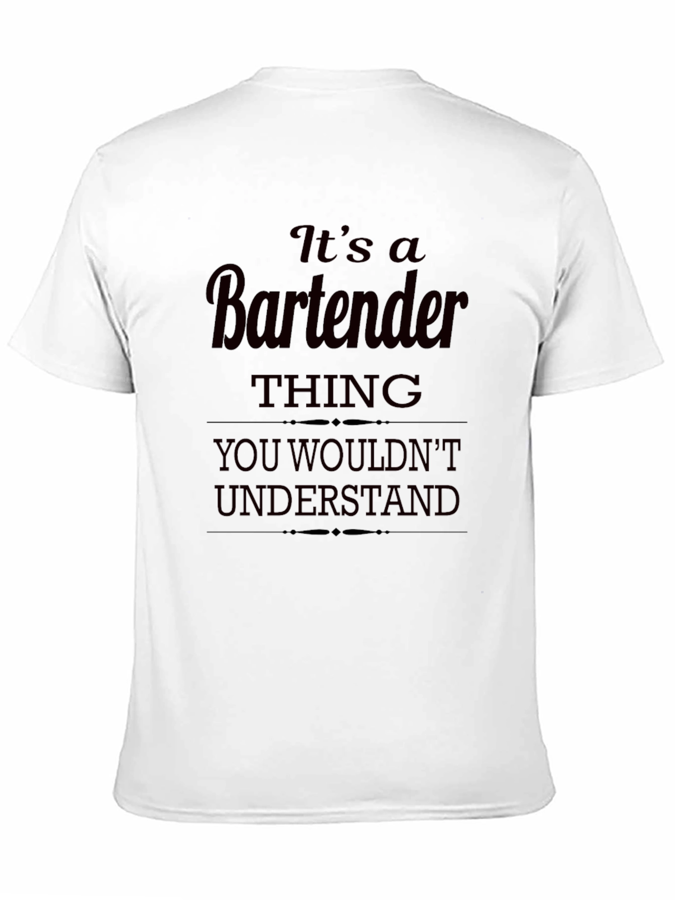 Bartender Thing T-Shirt - Soft Cotton Crew Neck