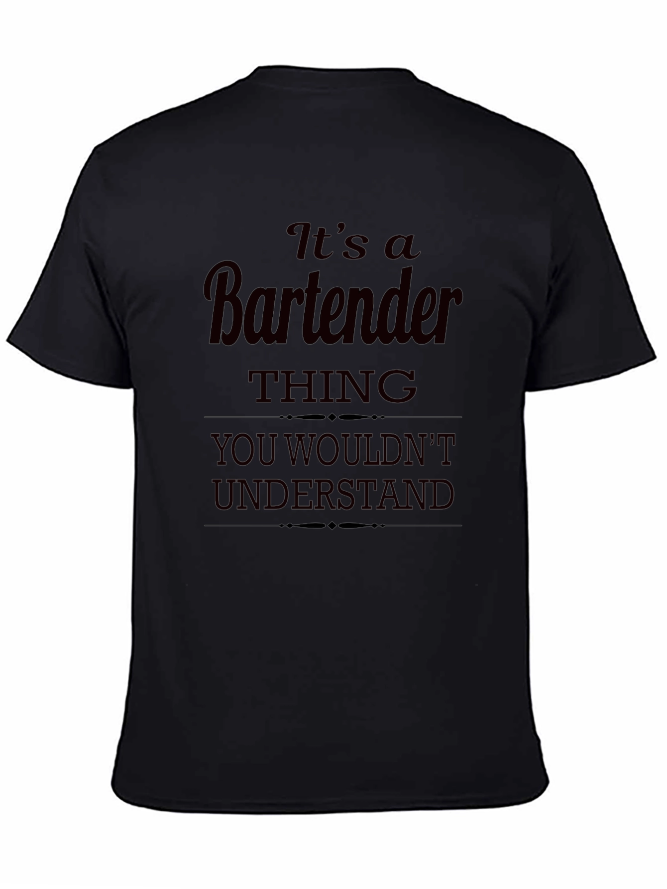 Bartender Thing T-Shirt - Soft Cotton Crew Neck