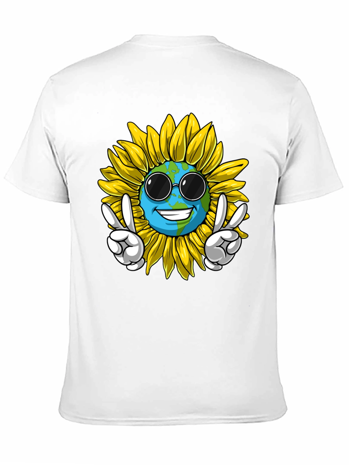 Earth Sunflower Graphic Tee - Peace & Style