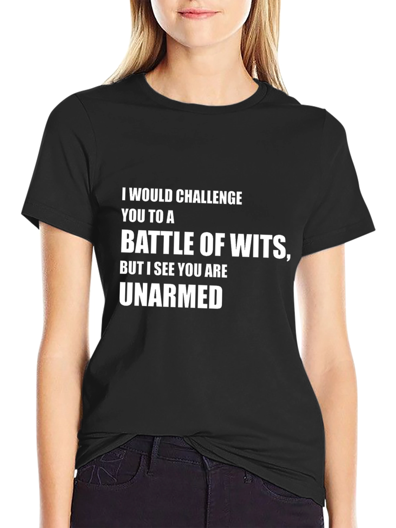 Funny Unarmed Battle of Wits Graphic Tee