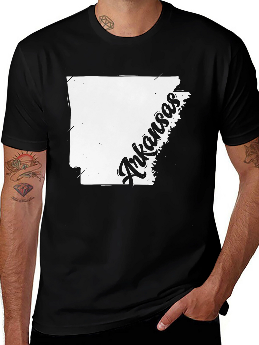 Arkansas State Map T-Shirt