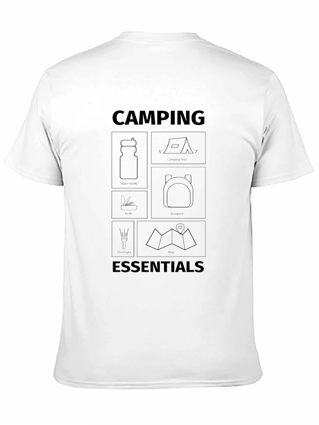 Camping Essentials Graphic Tee - Adventure Ready