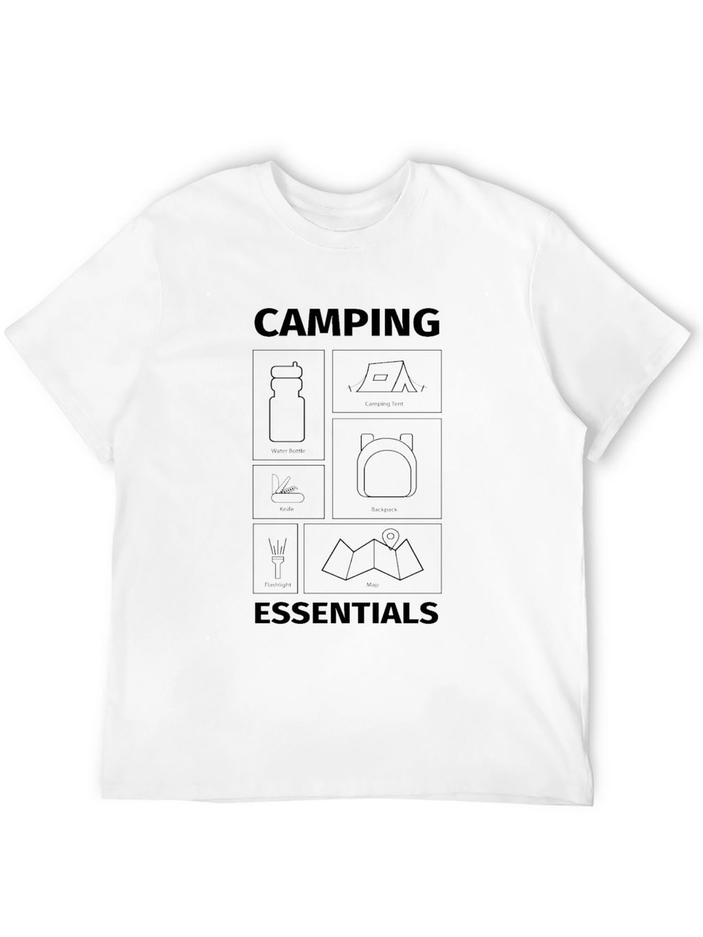 Camping Essentials Graphic Tee - Adventure Ready