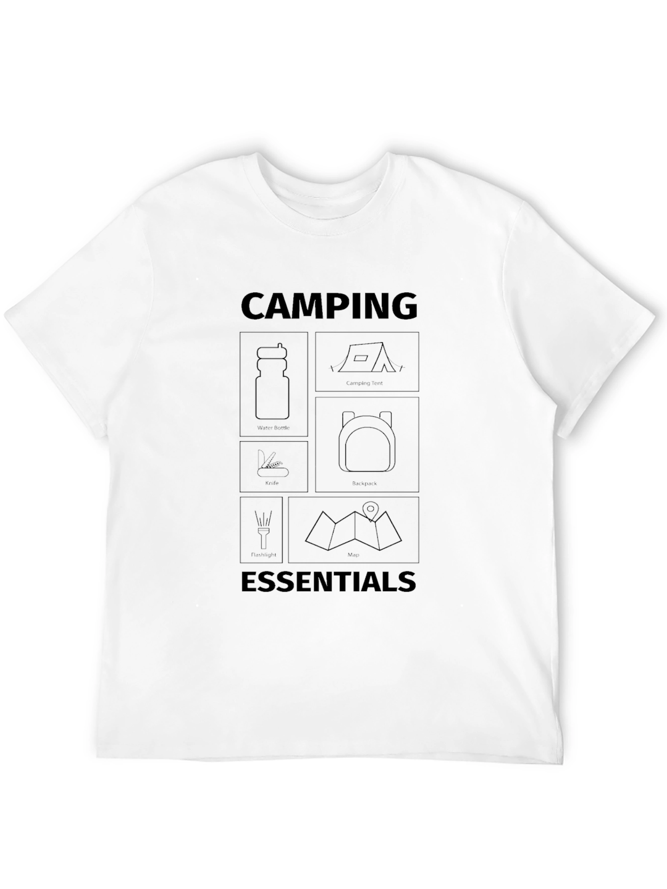 Camping Essentials Graphic Tee - Adventure Ready
