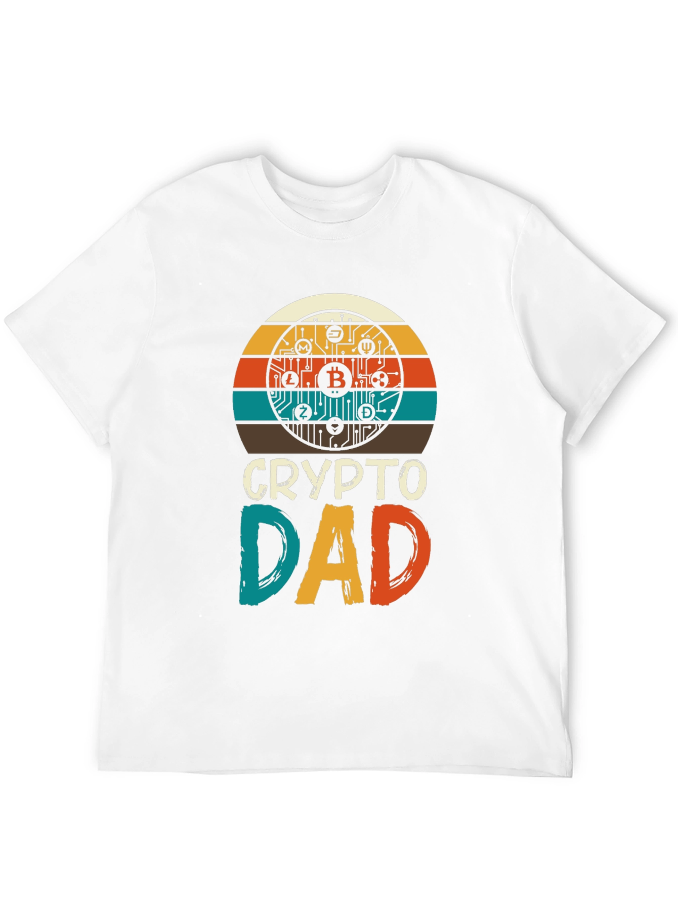 Crypto Dad Graphic Tee - Bitcoin Lover T-Shirt
