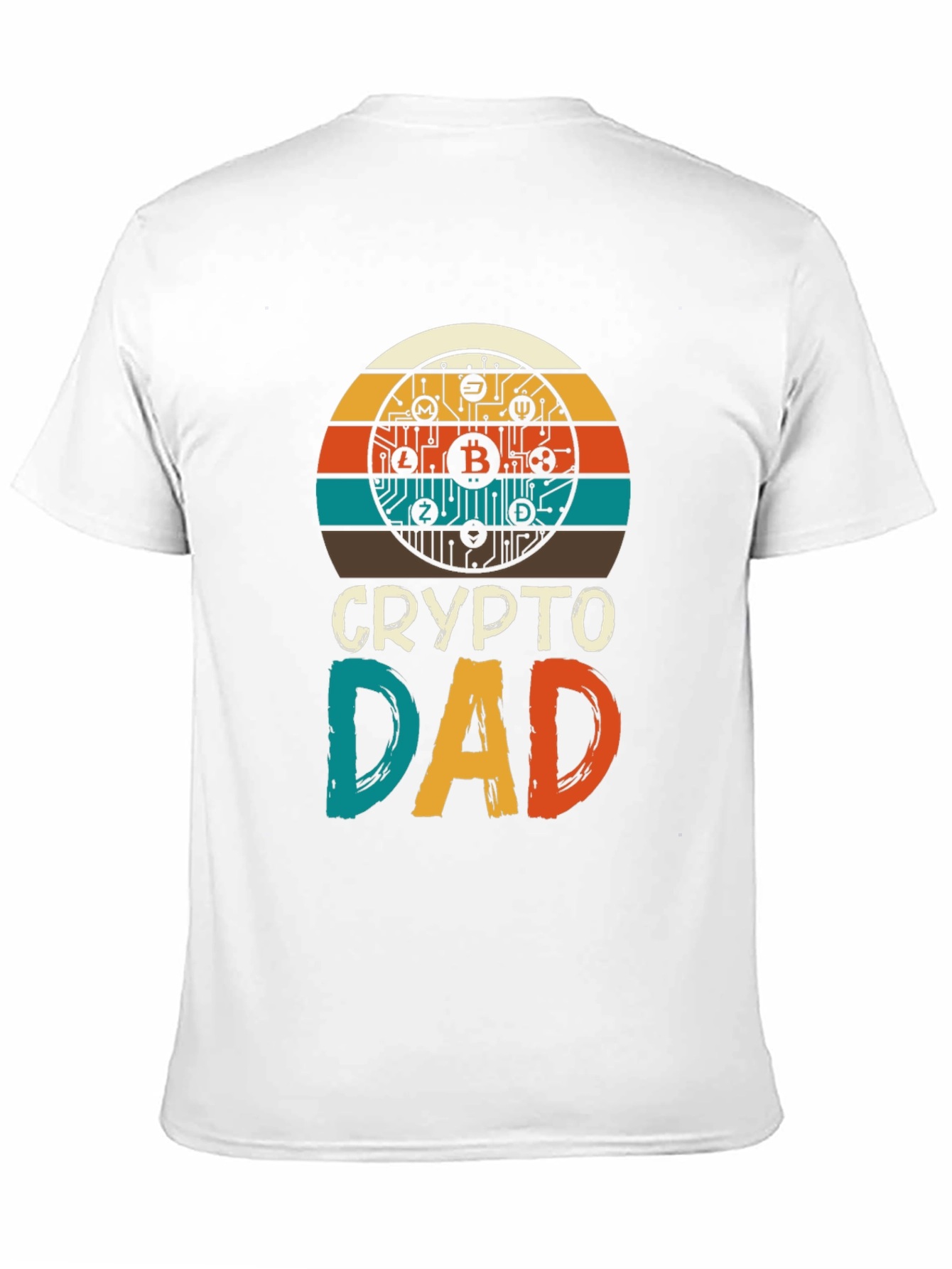 Crypto Dad Graphic Tee - Bitcoin Lover T-Shirt