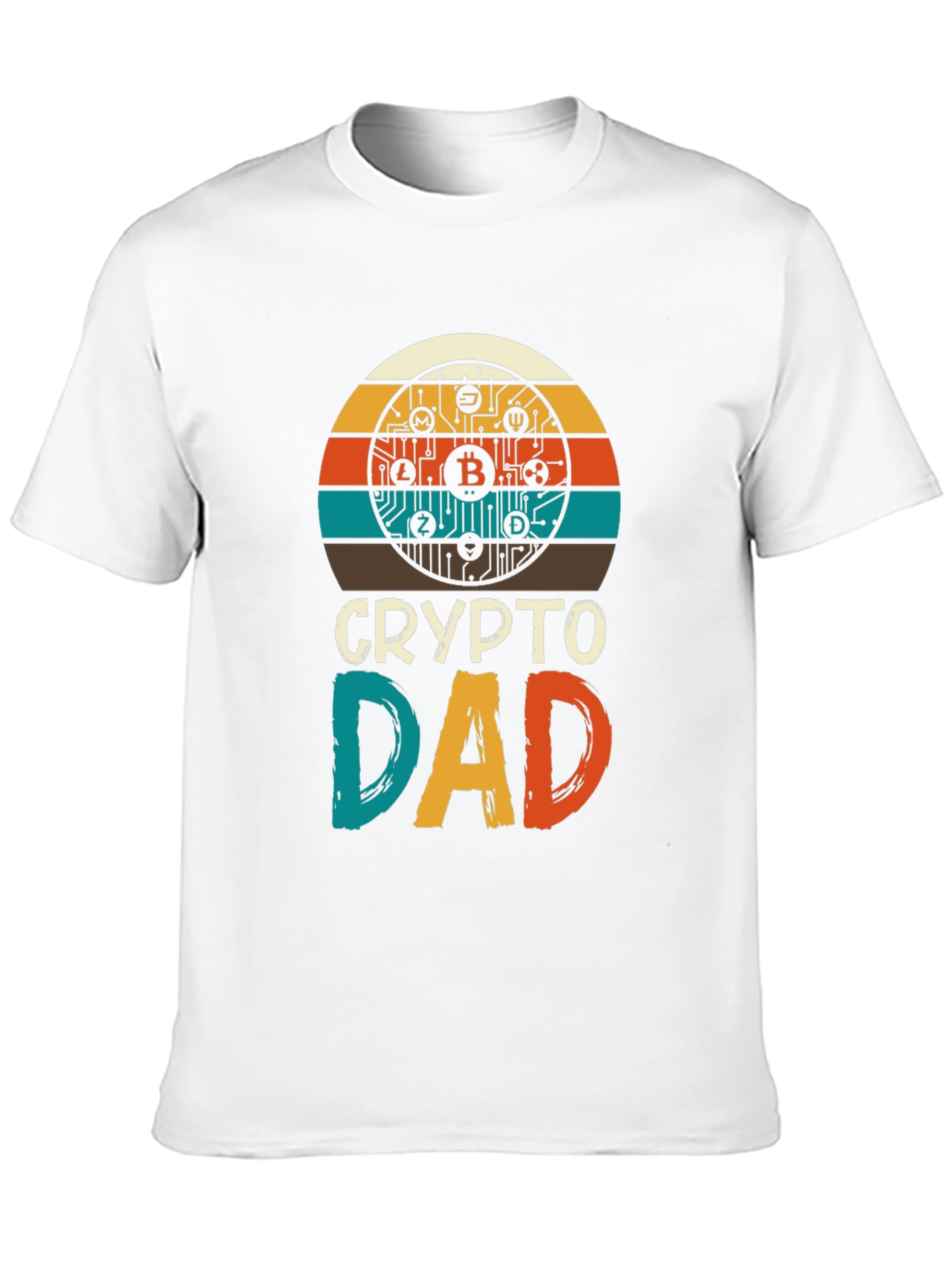 Crypto Dad Graphic Tee - Bitcoin Lover T-Shirt