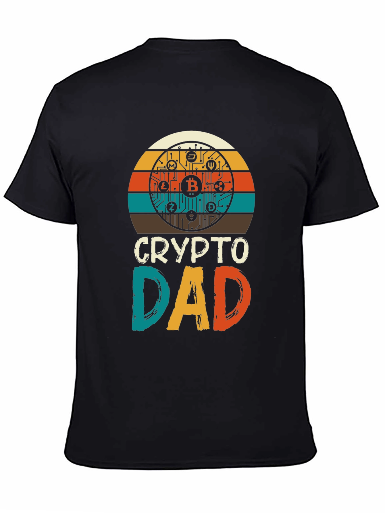 Crypto Dad Graphic Tee - Bitcoin Lover T-Shirt