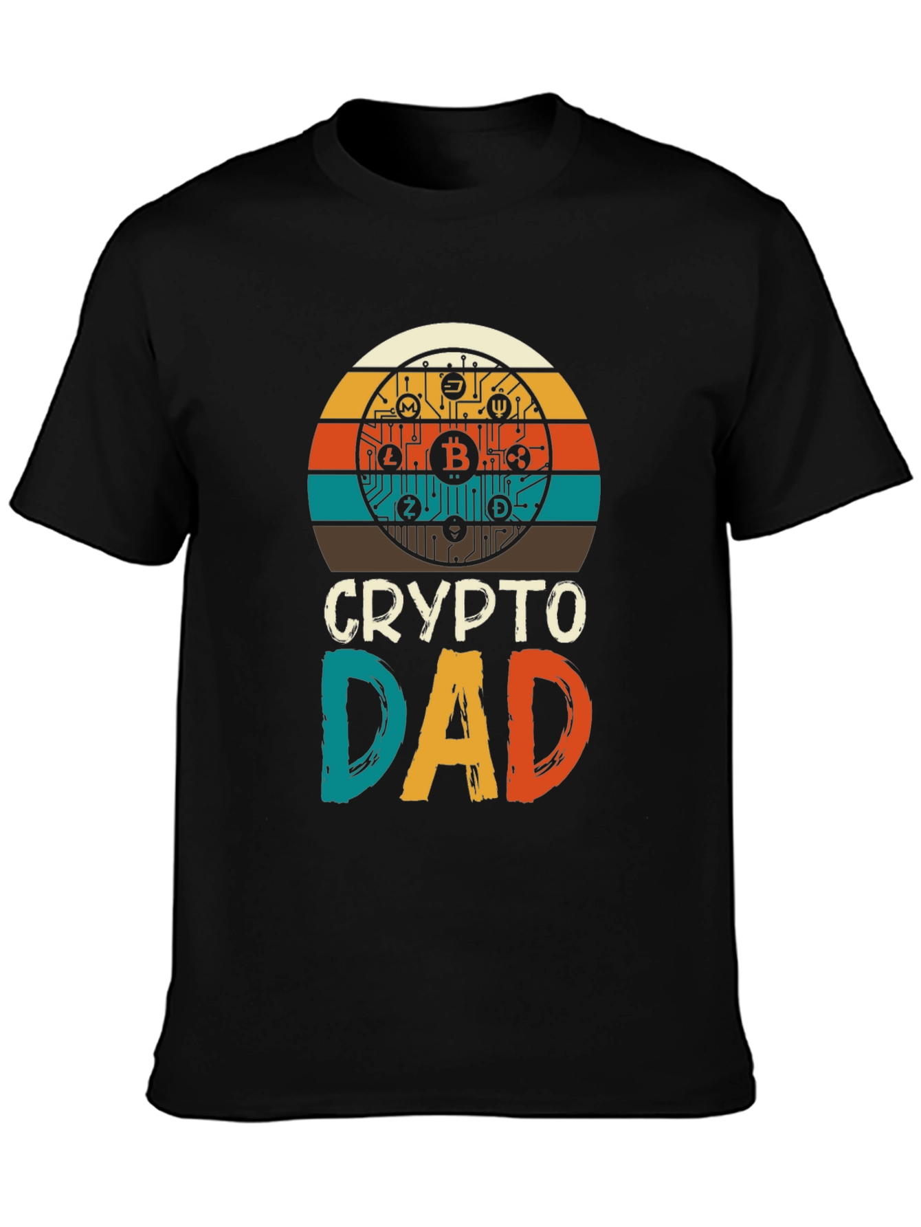 Crypto Dad Graphic Tee - Bitcoin Lover T-Shirt