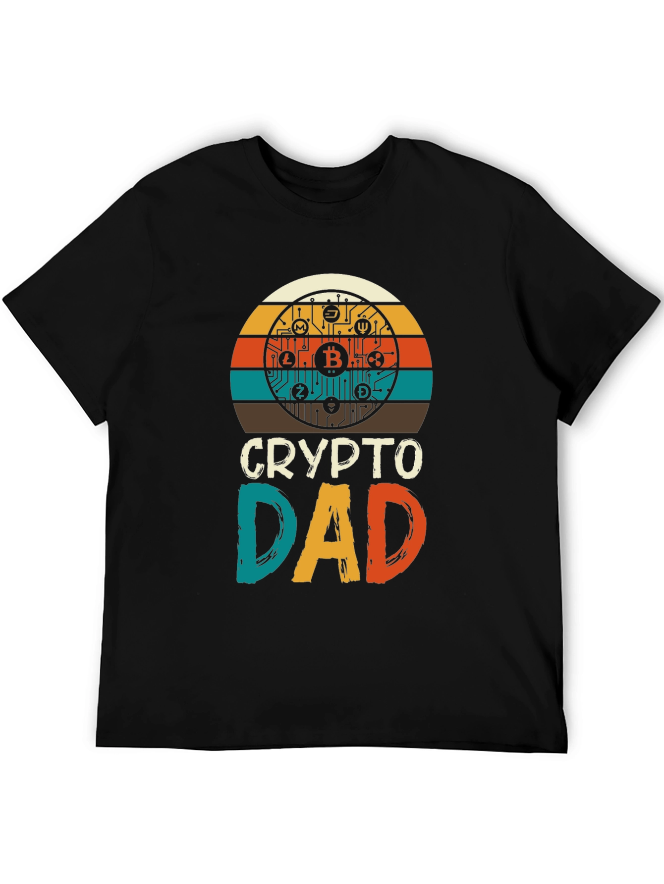 Crypto Dad Graphic Tee - Bitcoin Lover T-Shirt