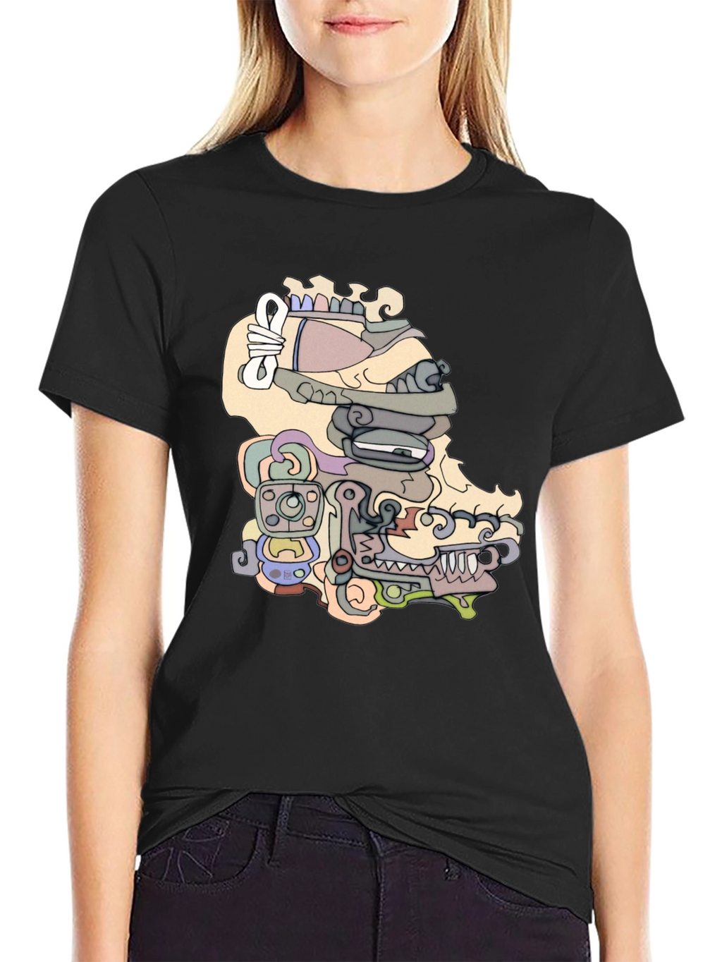 Unique Graphic Tee - Abstract Design