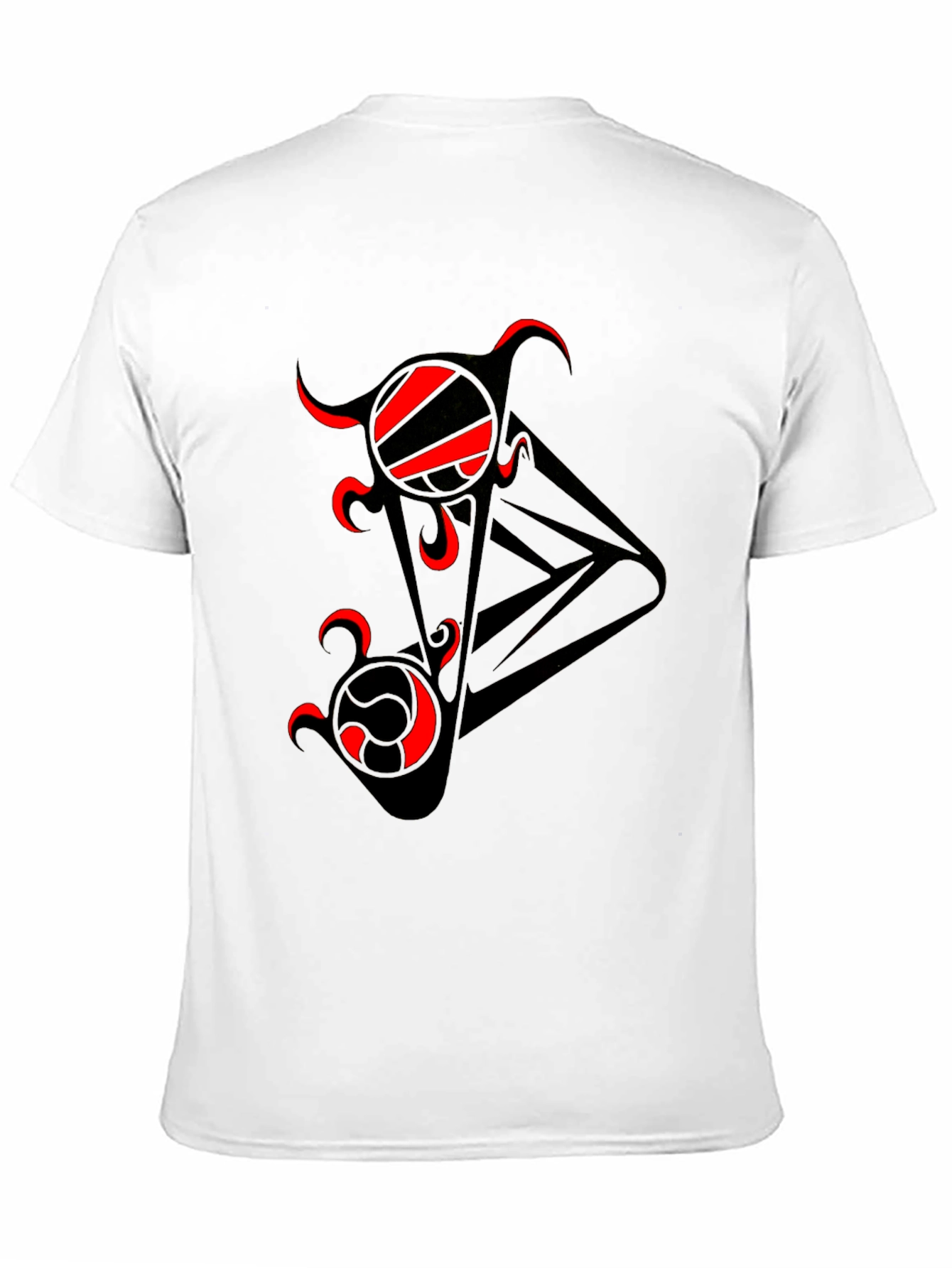 Abstract Red & Black Graphic Tee