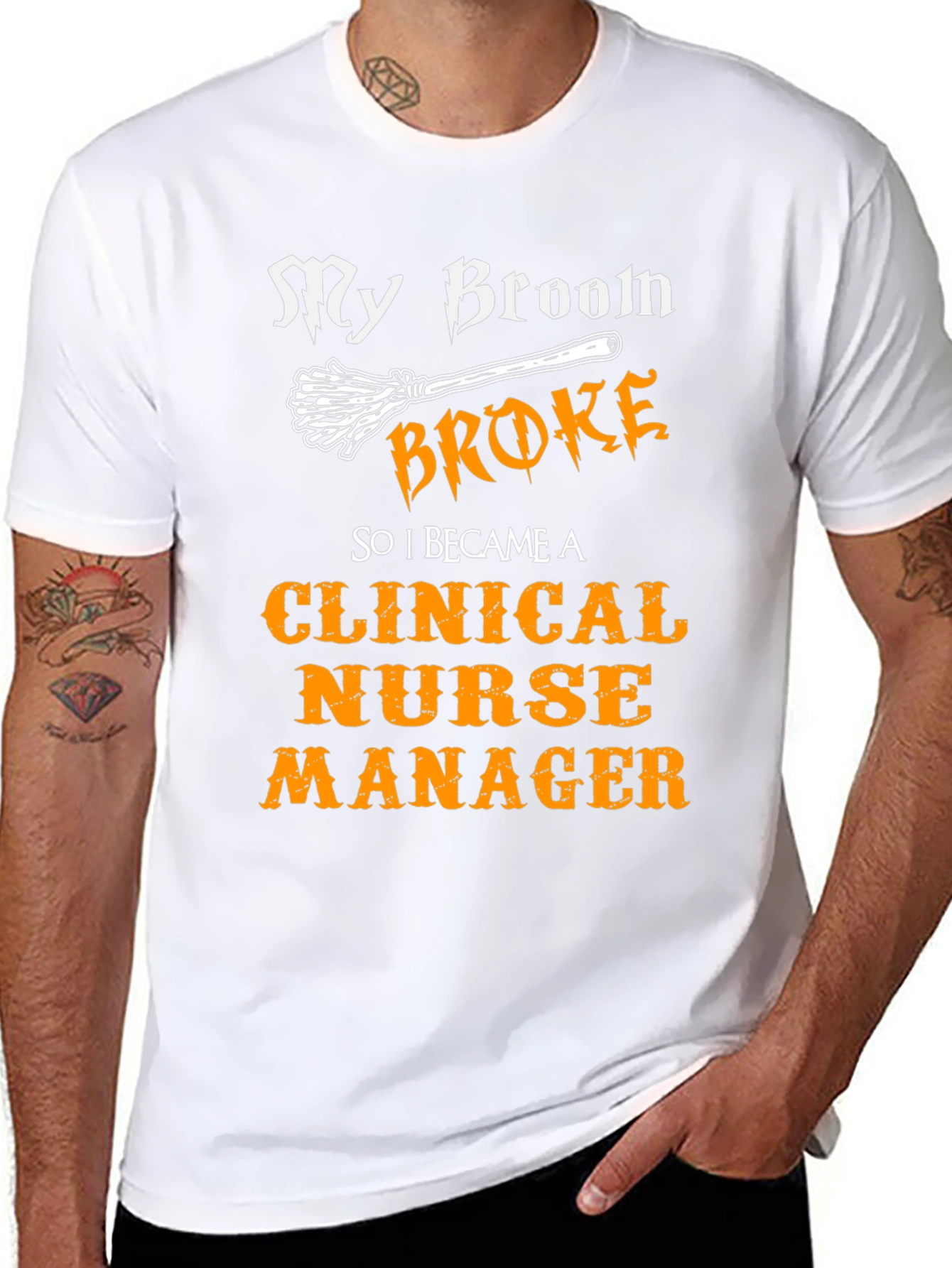Clinical Nurse Manager T-Shirt - My Broom Broke