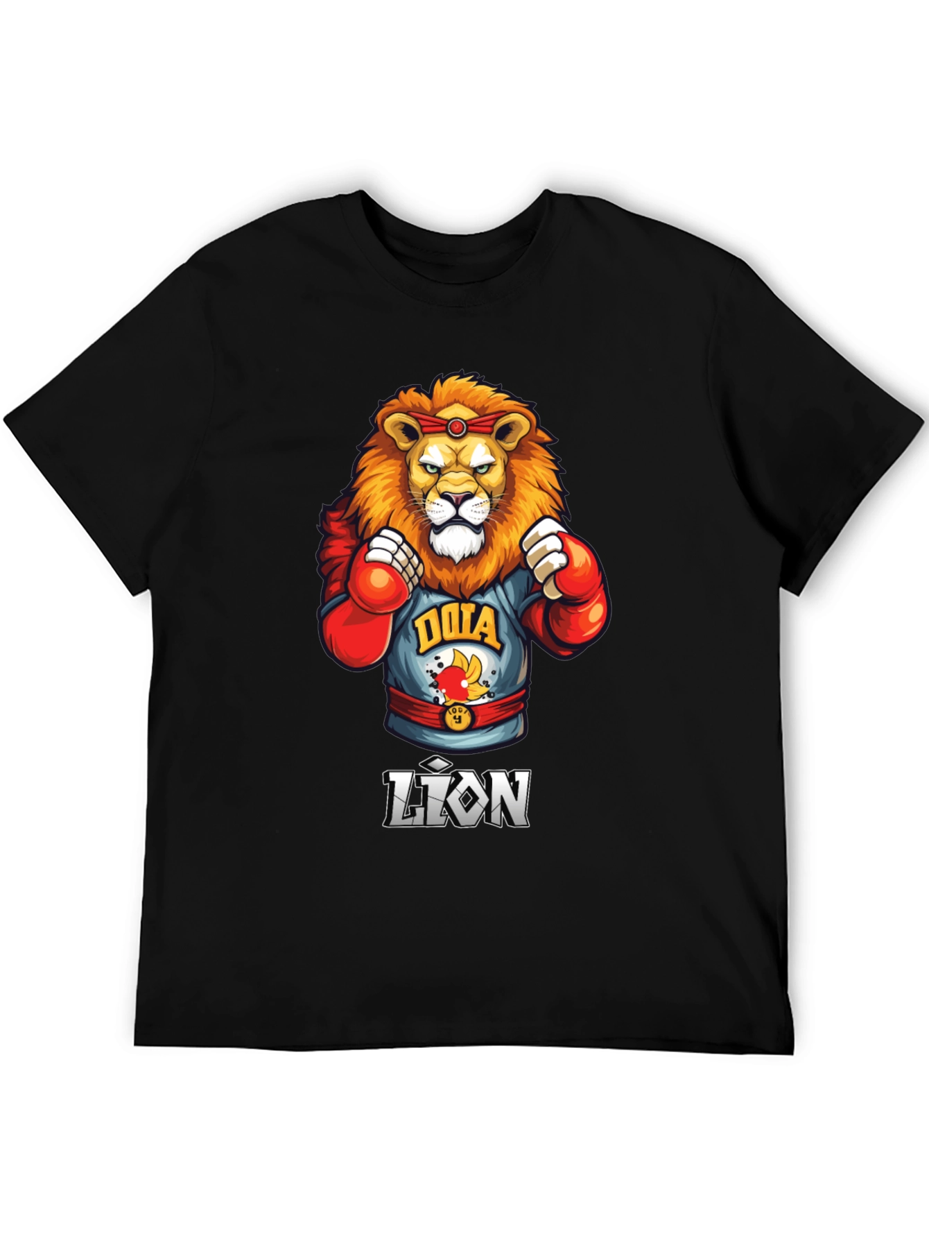 DOTA Lion Boxing T-Shirt - Black