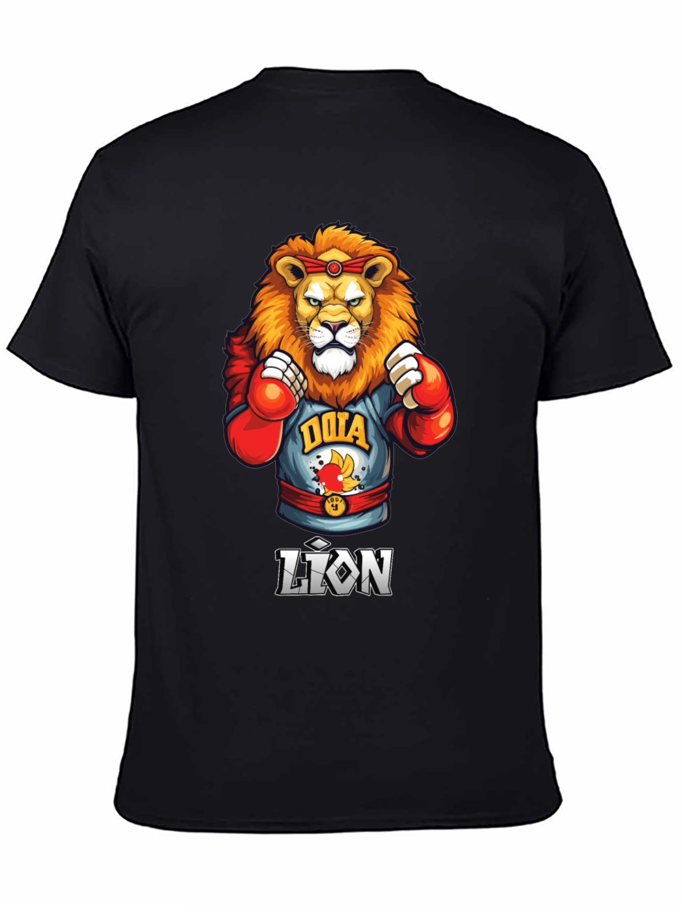 DOTA Lion Boxing T-Shirt - Black