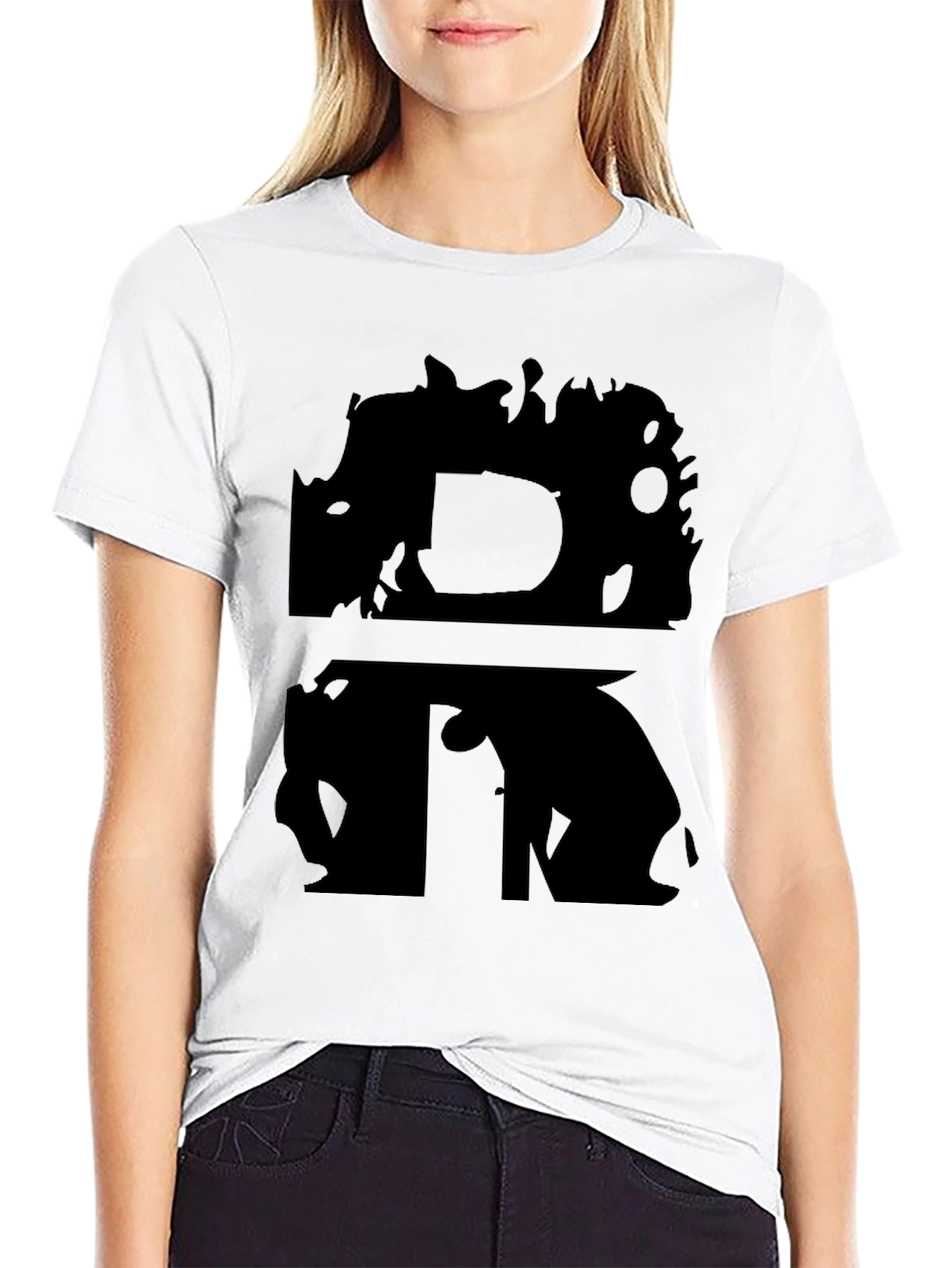 DR Initial T-Shirt - Black Graphic Tee