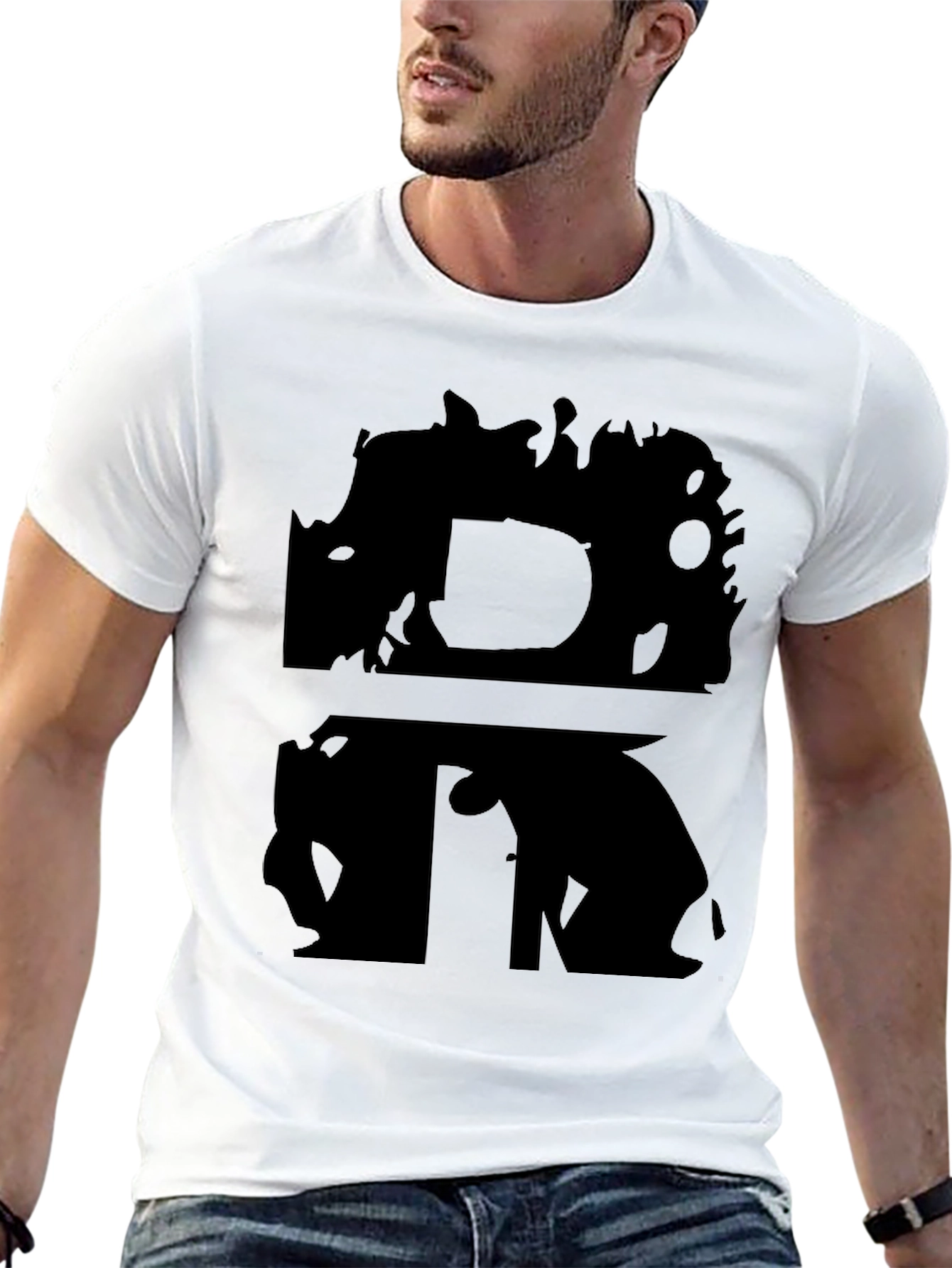 DR Initial T-Shirt - Black Graphic Tee