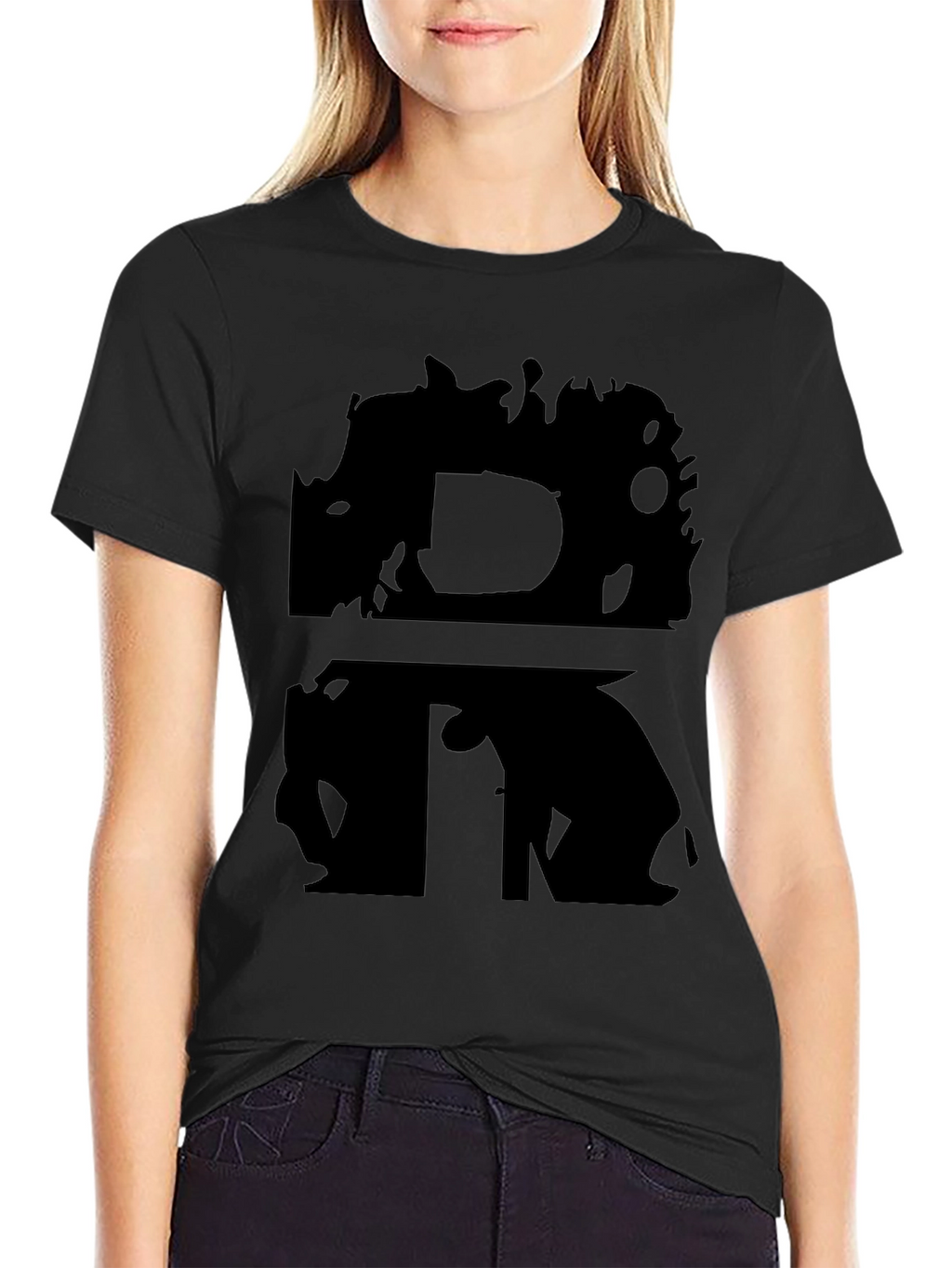 DR Initial T-Shirt - Black Graphic Tee