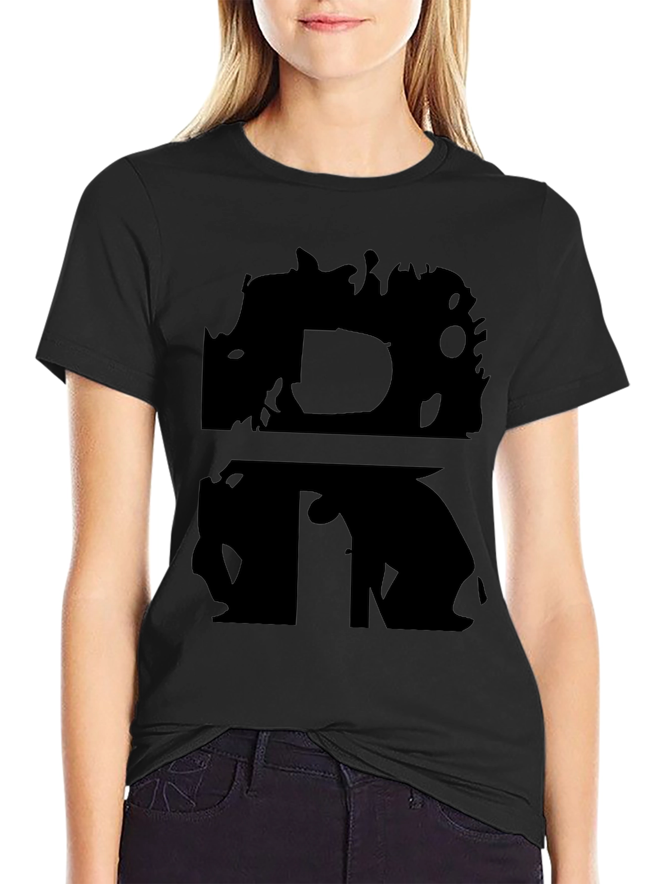 DR Initial T-Shirt - Black Graphic Tee
