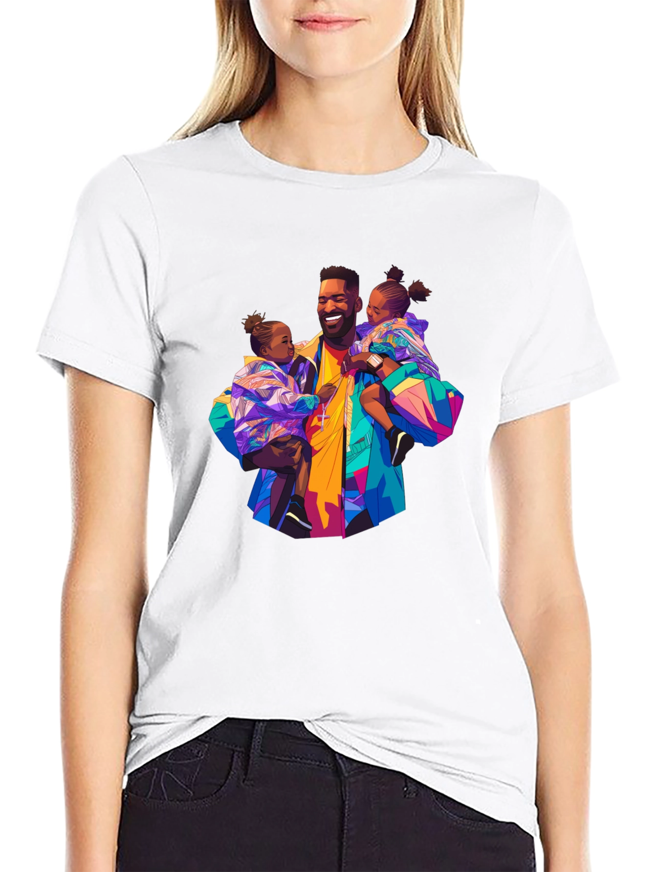 Dad and Daughters Graphic Tee - Stylish & Unique