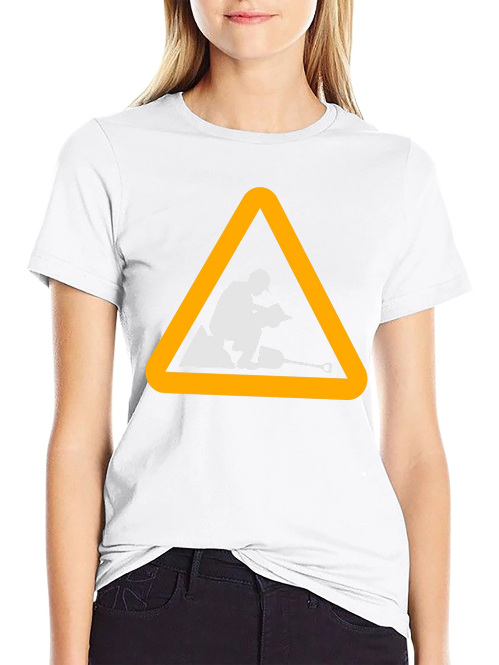 Construction Worker Triangle Graphic Tee