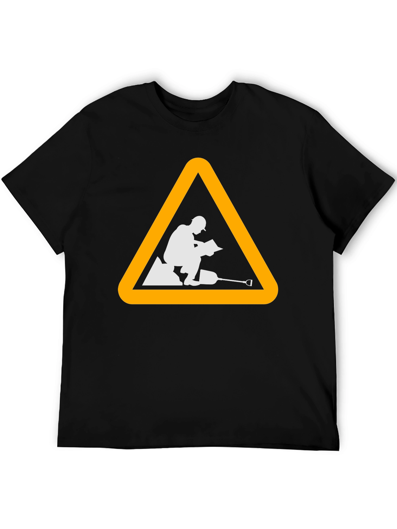 Construction Worker Triangle Graphic Tee