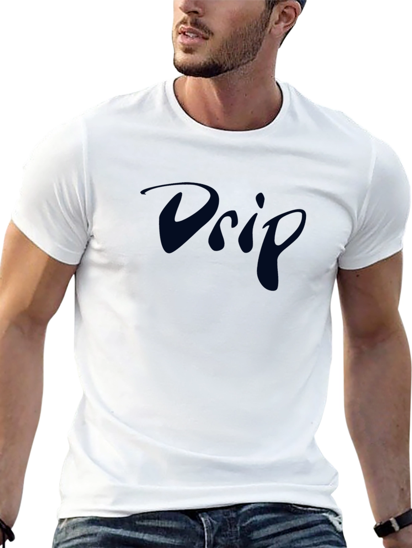 Drip T-Shirt - Stylish Mens Black Tee