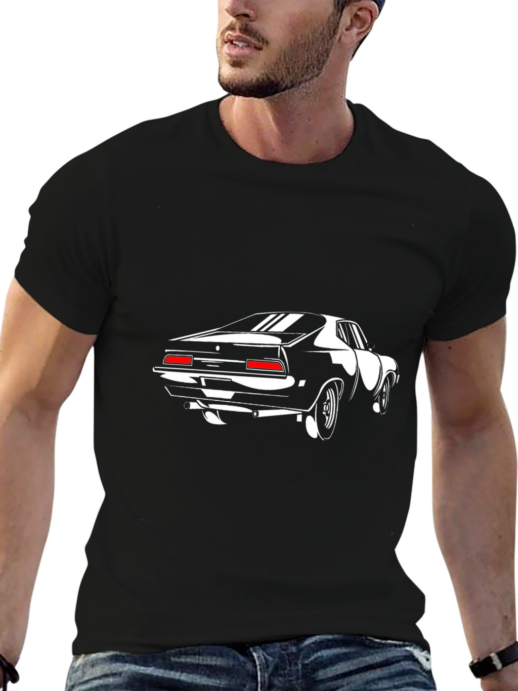Classic Car Graphic Tee - Black