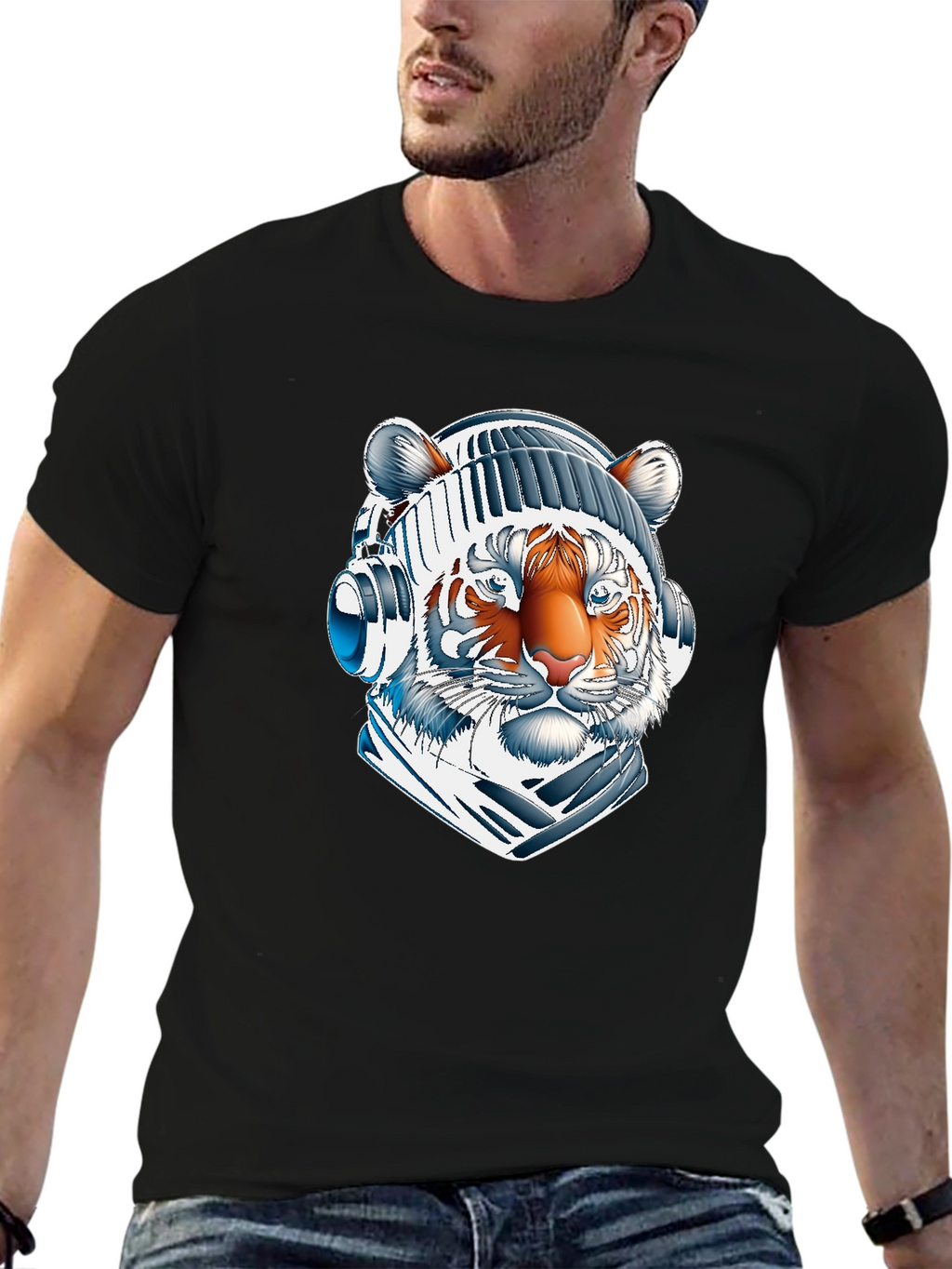 Cool Tiger DJ Graphic Tee