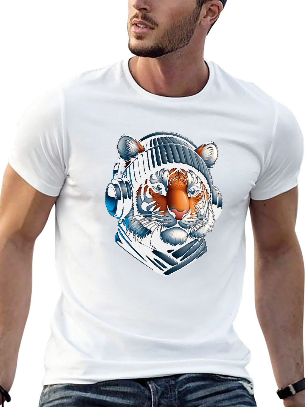 Cool Tiger DJ Graphic Tee