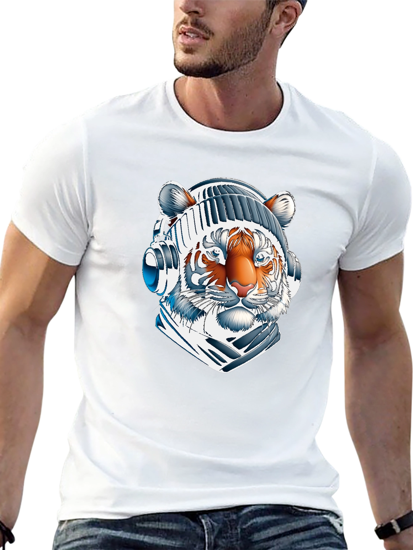Cool Tiger DJ Graphic Tee