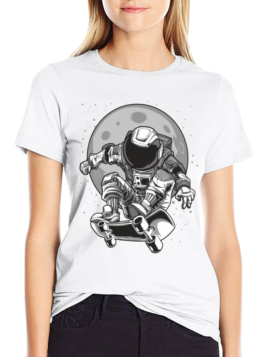 Astronaut Skateboard T-Shirt - Space Adventure
