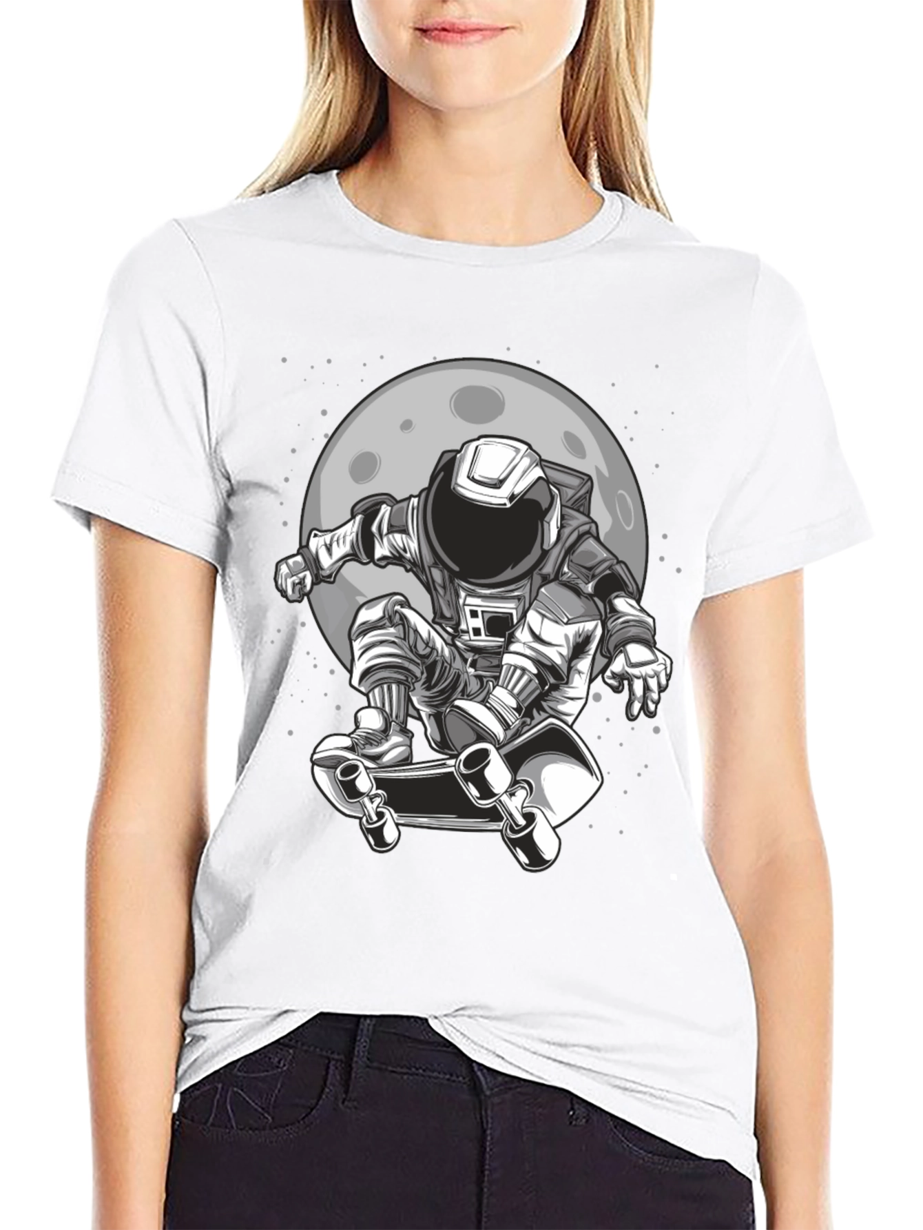 Astronaut Skateboard T-Shirt - Space Adventure