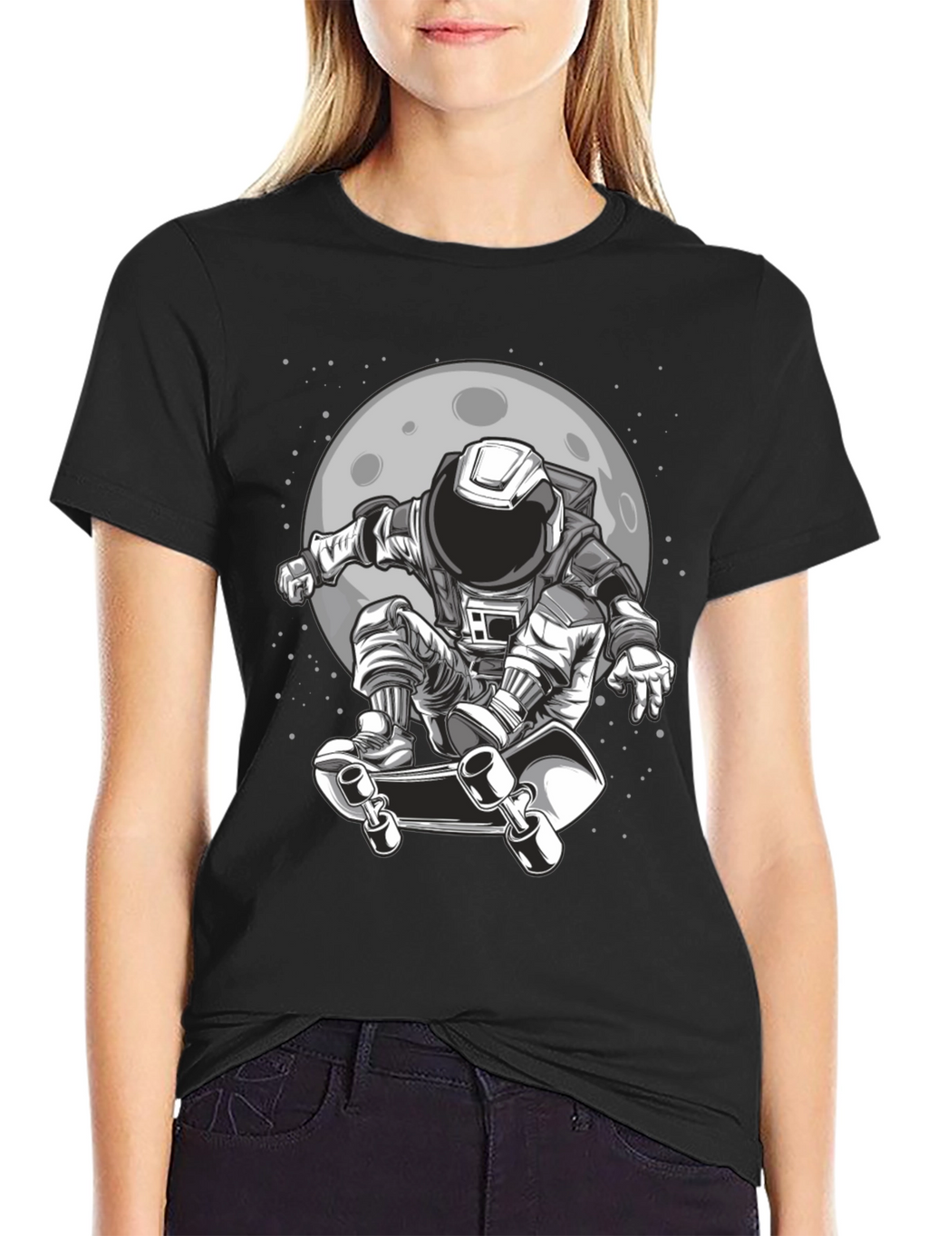 Astronaut Skateboard T-Shirt - Space Adventure