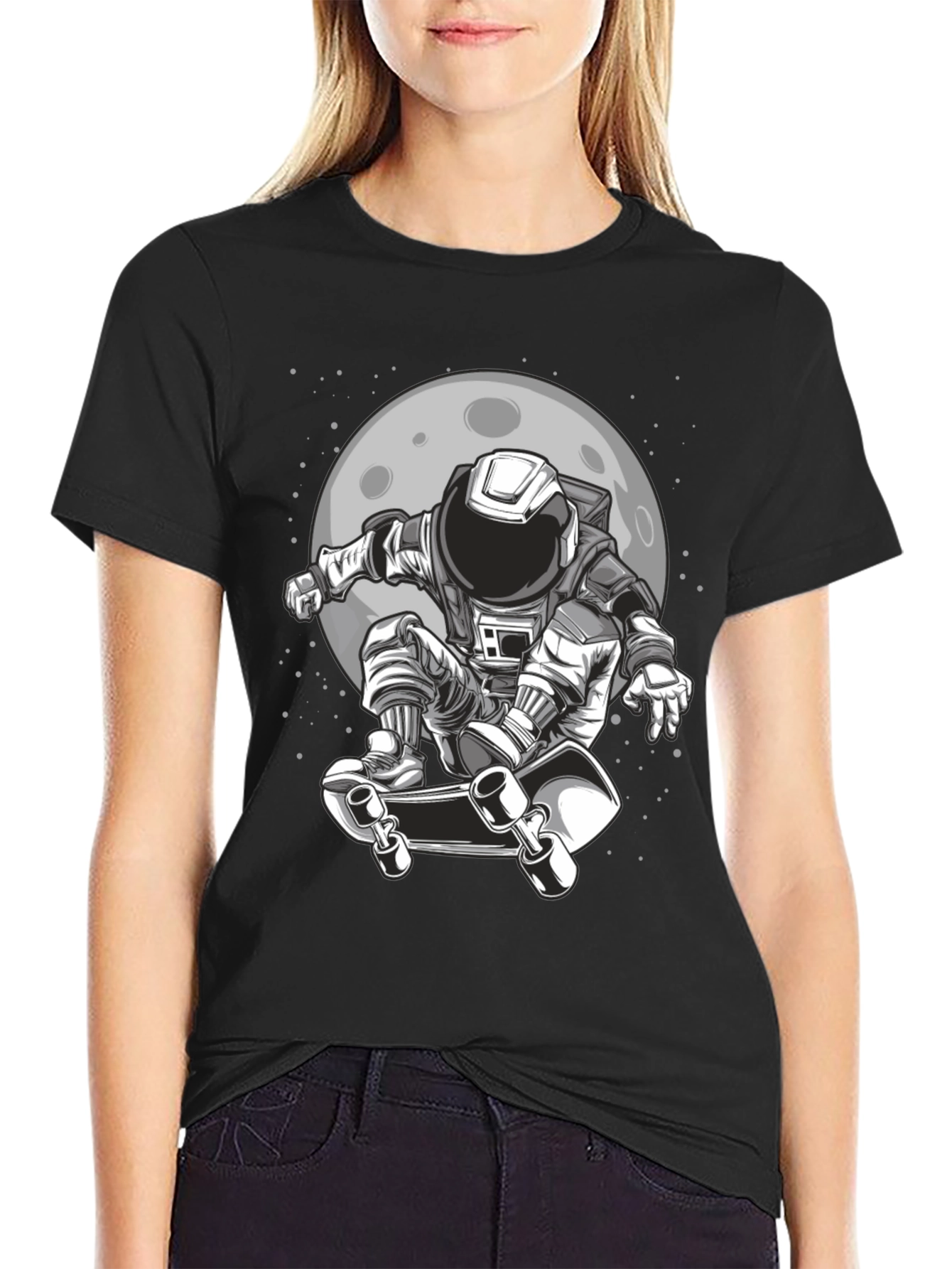 Astronaut Skateboard T-Shirt - Space Adventure
